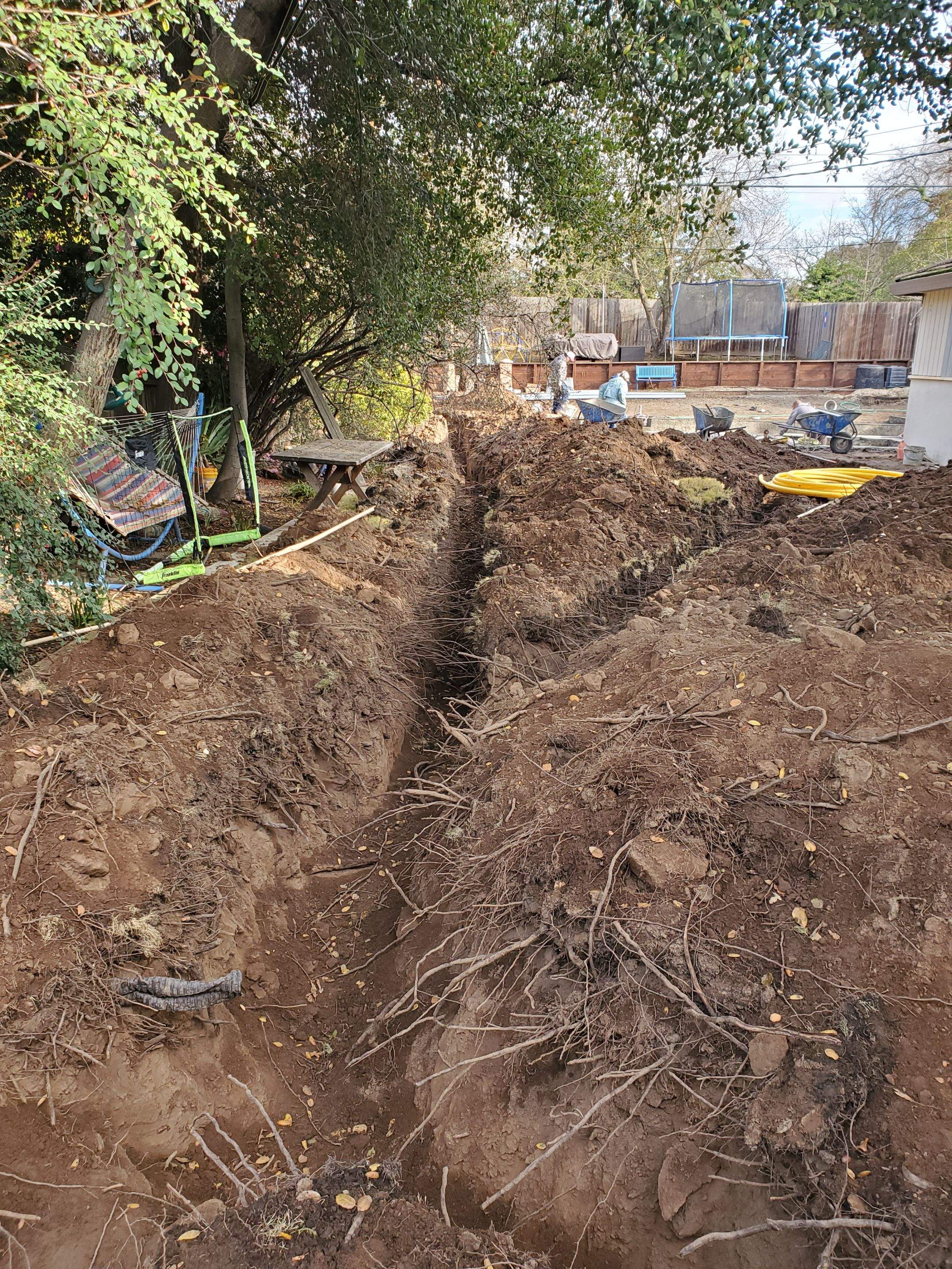 overhead to underground service by Peach Electric Inc