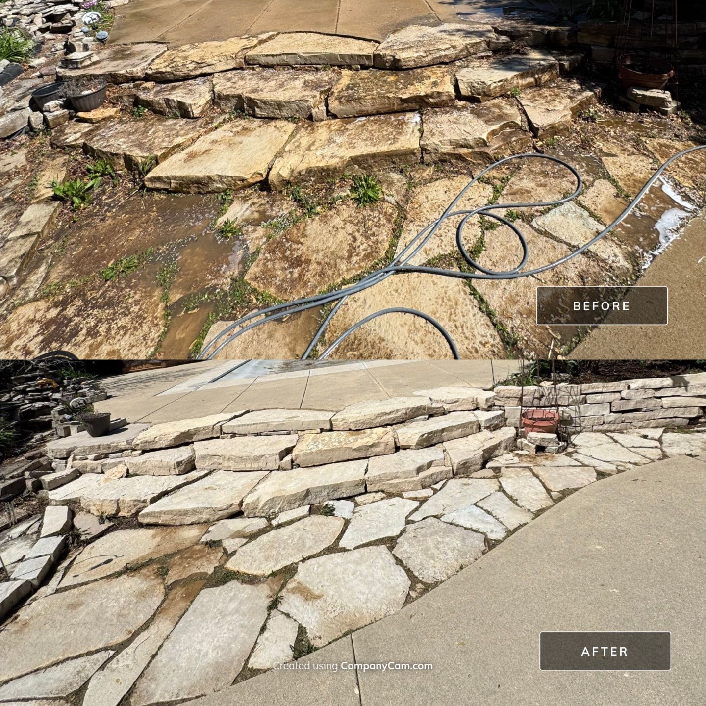 Project in Crystal Lake by Simmons Power & Soft Washing