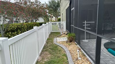 Vinyl Fence Installation using Vinyl Picket Fence