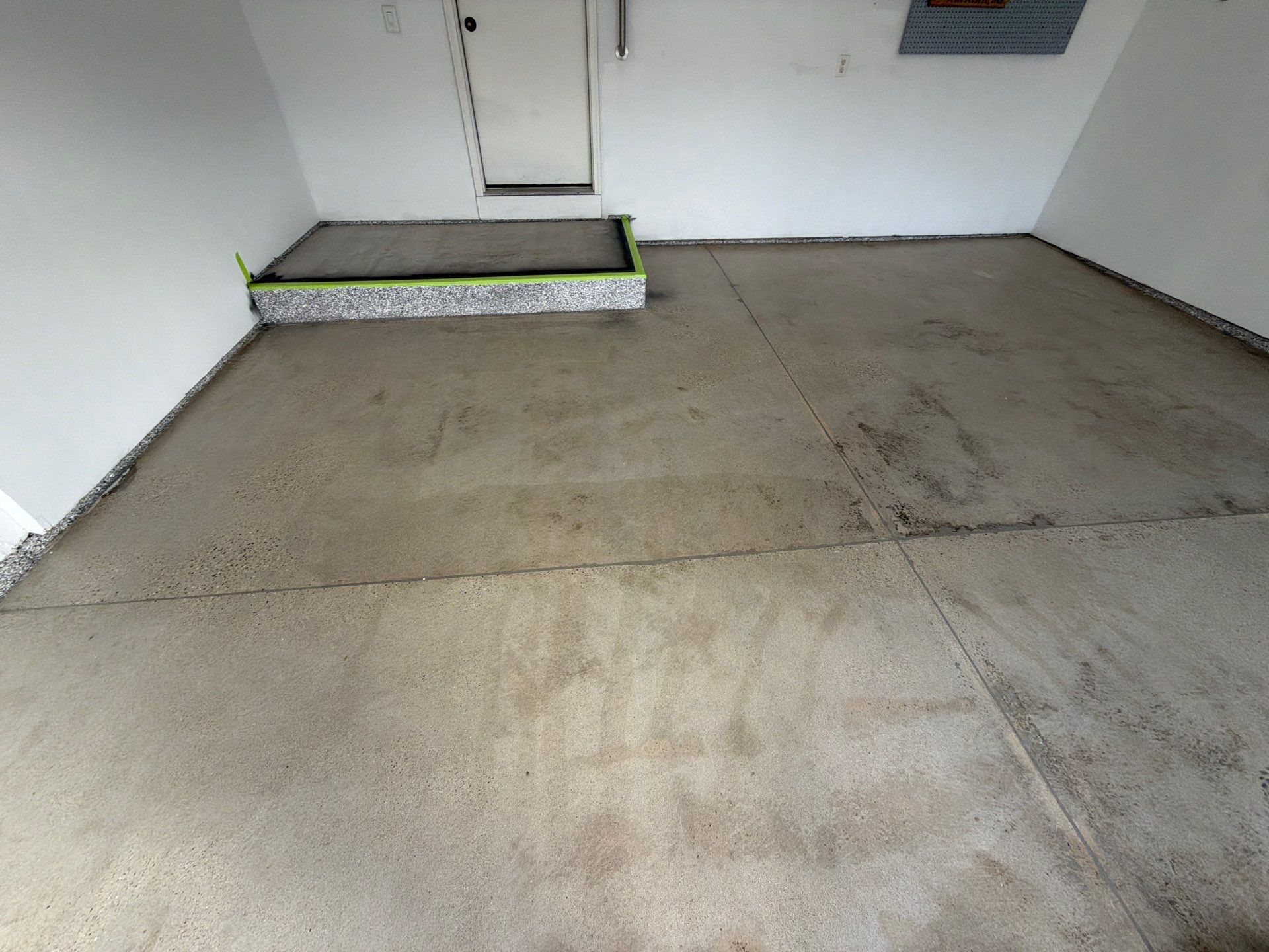 Custom Grey and White Speckled Epoxy Garage Floor in Holland by Gordon Painting