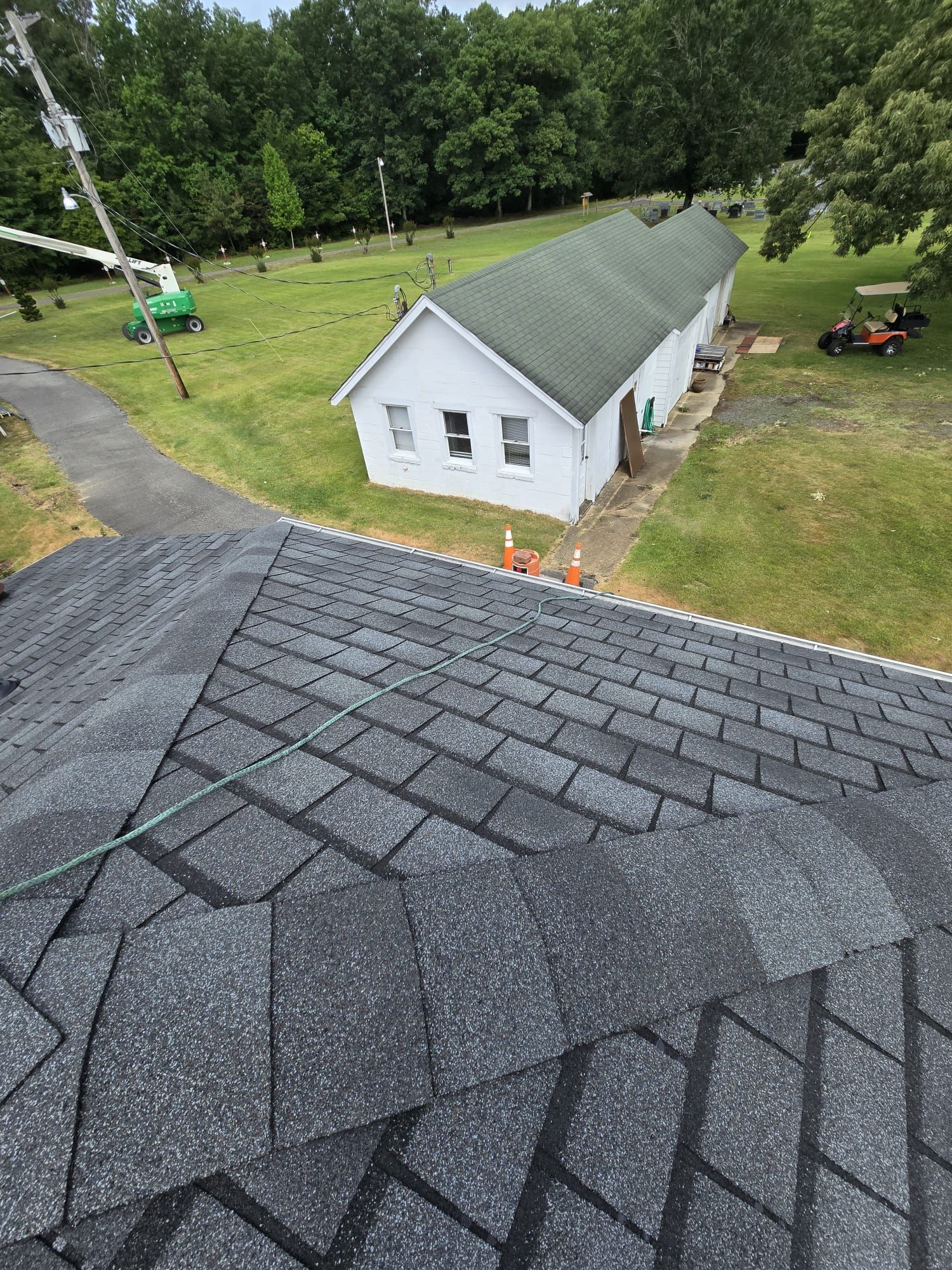 Church Roof Installation using GAF Slateline by ExteriorPros