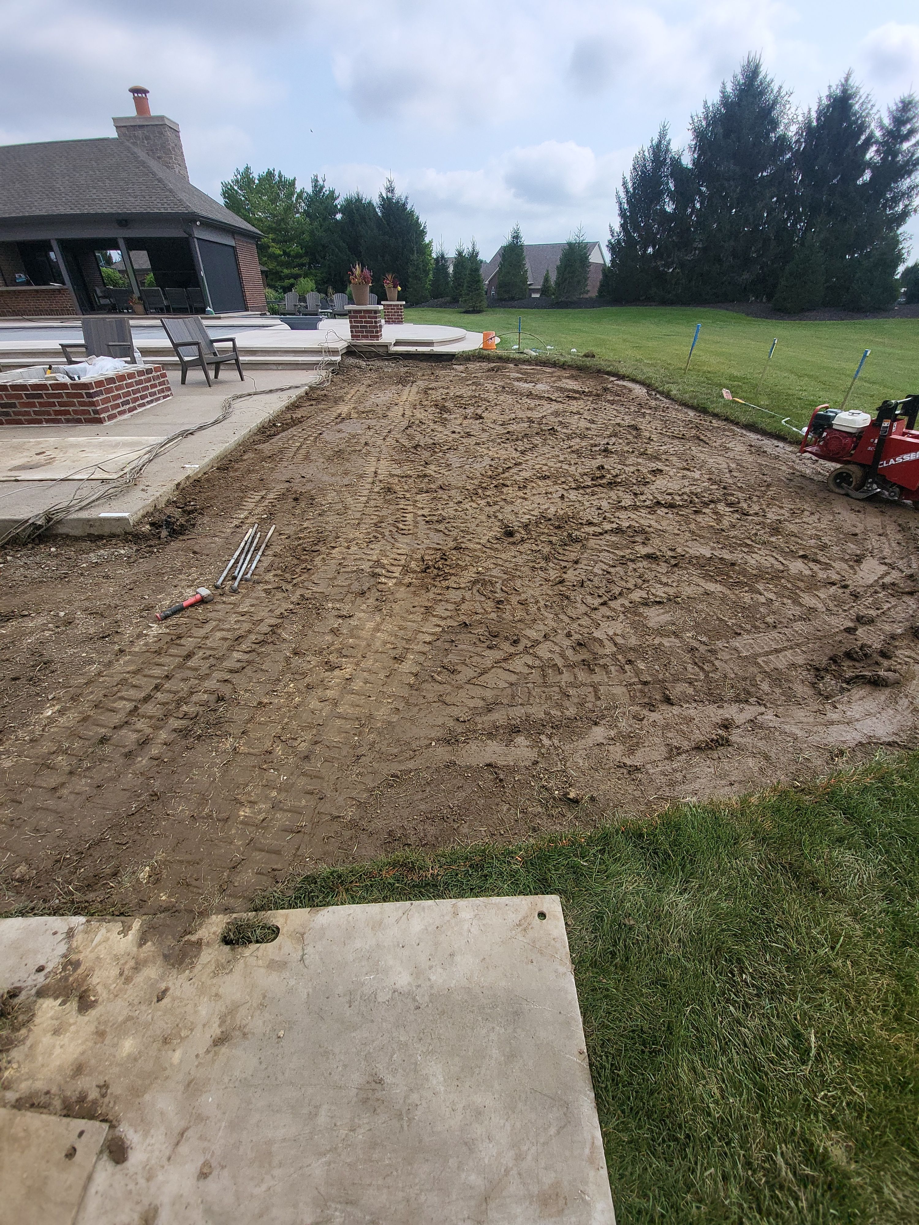 2 Custom Residential Golf Green's and 5 Tee Boxes Installation in Bargersville by Southwest Greens Midwest