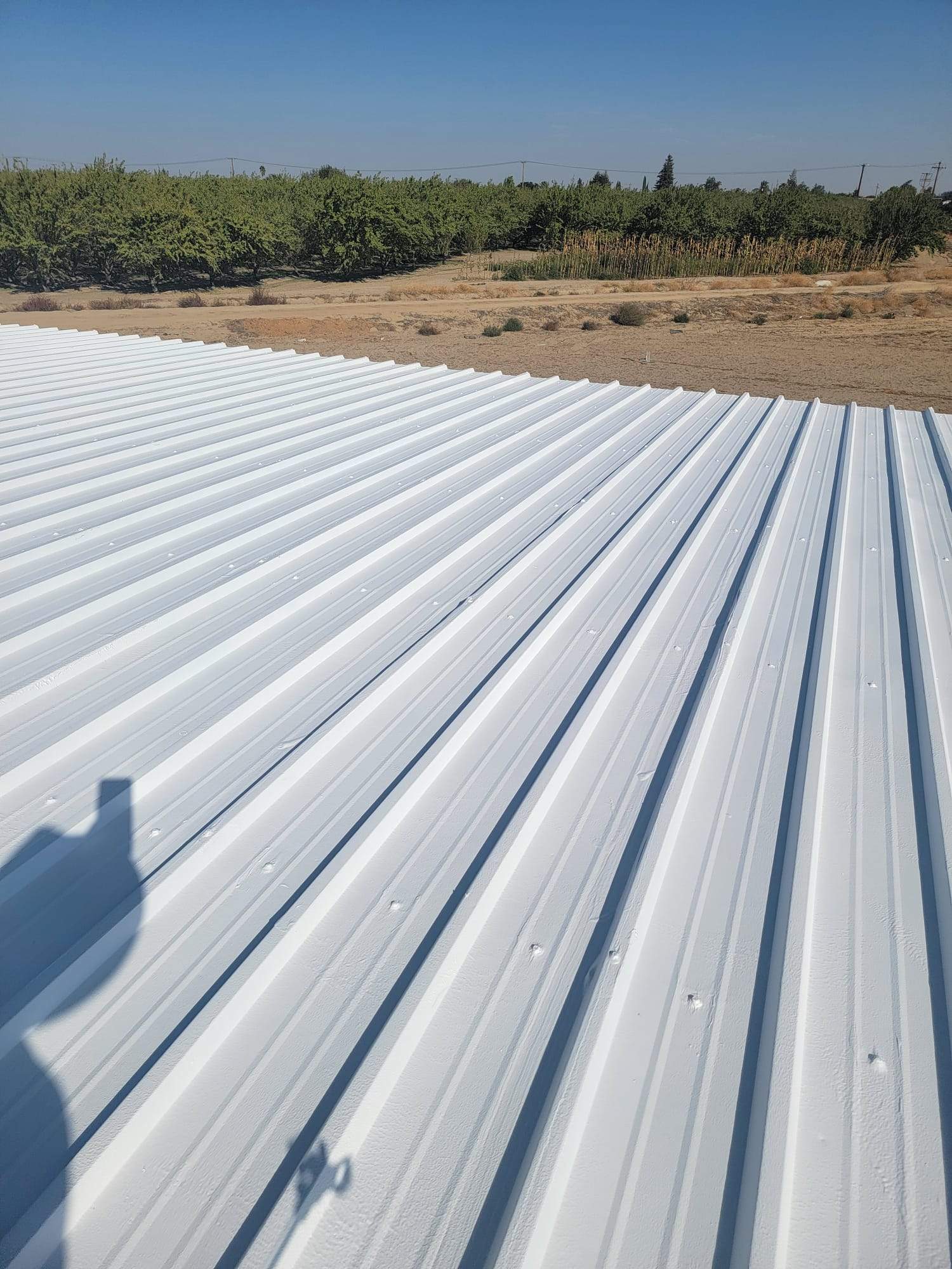 MR Roofing system using Conklin Benchmark/PUMA XL fabric and coating by Straight Edge Roofing Inc