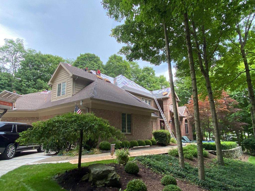 Residential Roofing Installation using GAF Timberline HDZ Barkwood by Nitro Roofing and Construction