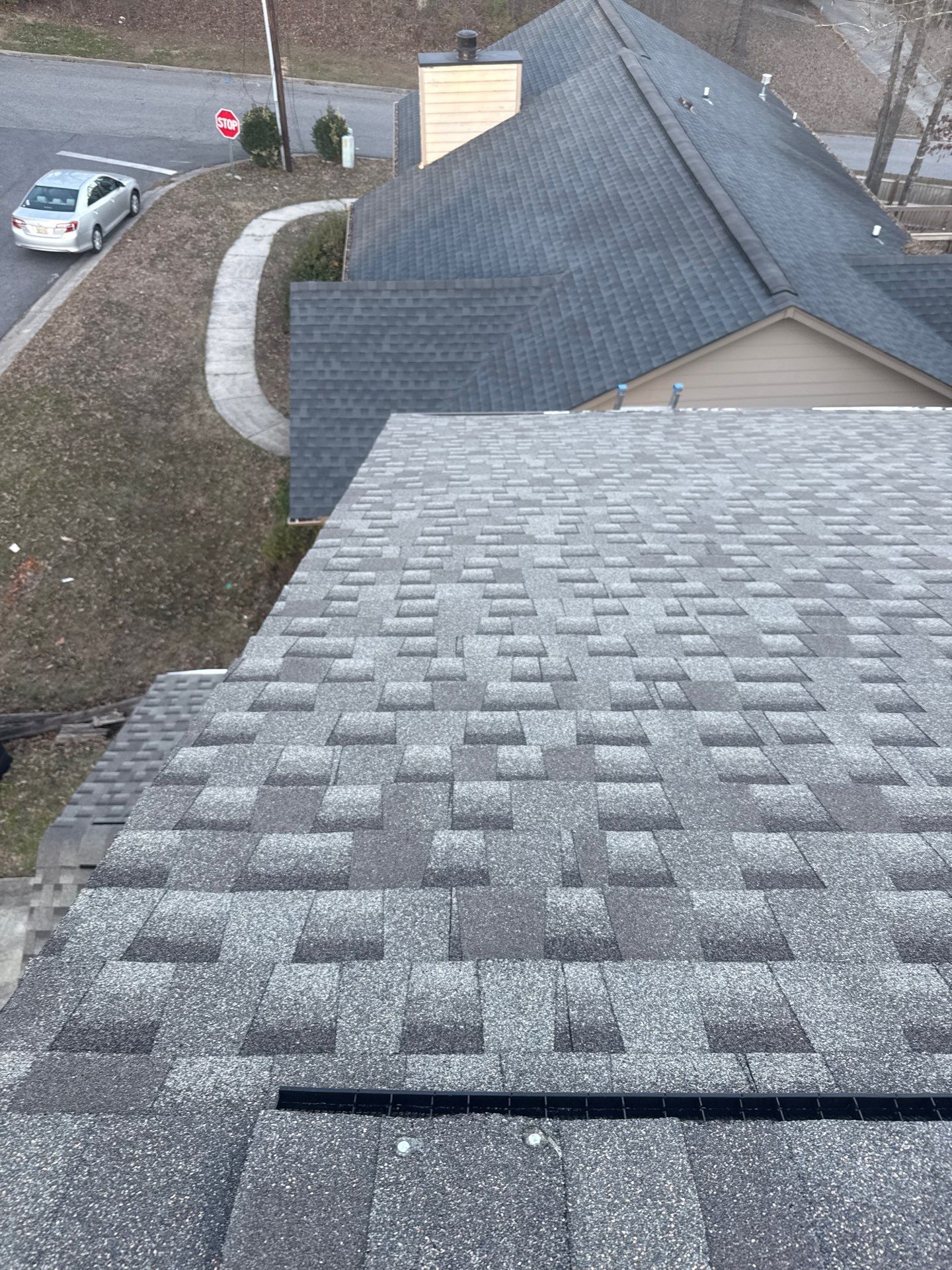 Roof Replacement in Pelham (Weathered Wood) by The Roofing Dudes