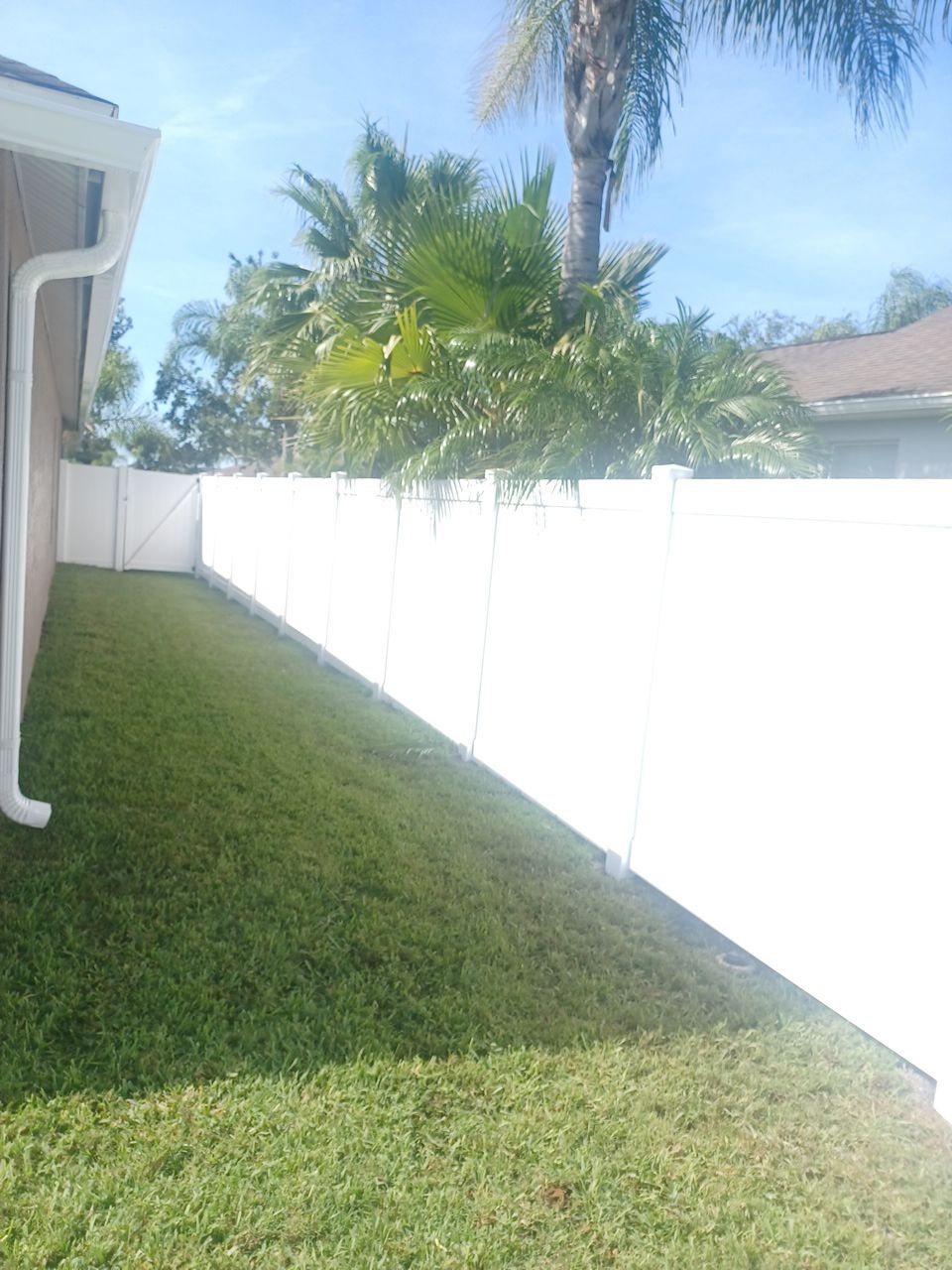 Parrish, FL 6ft. Tall White Vinyl Privacy with 4ft. Tall White Vinyl Spaced Picket Fence by Asap fence and gates, LLC