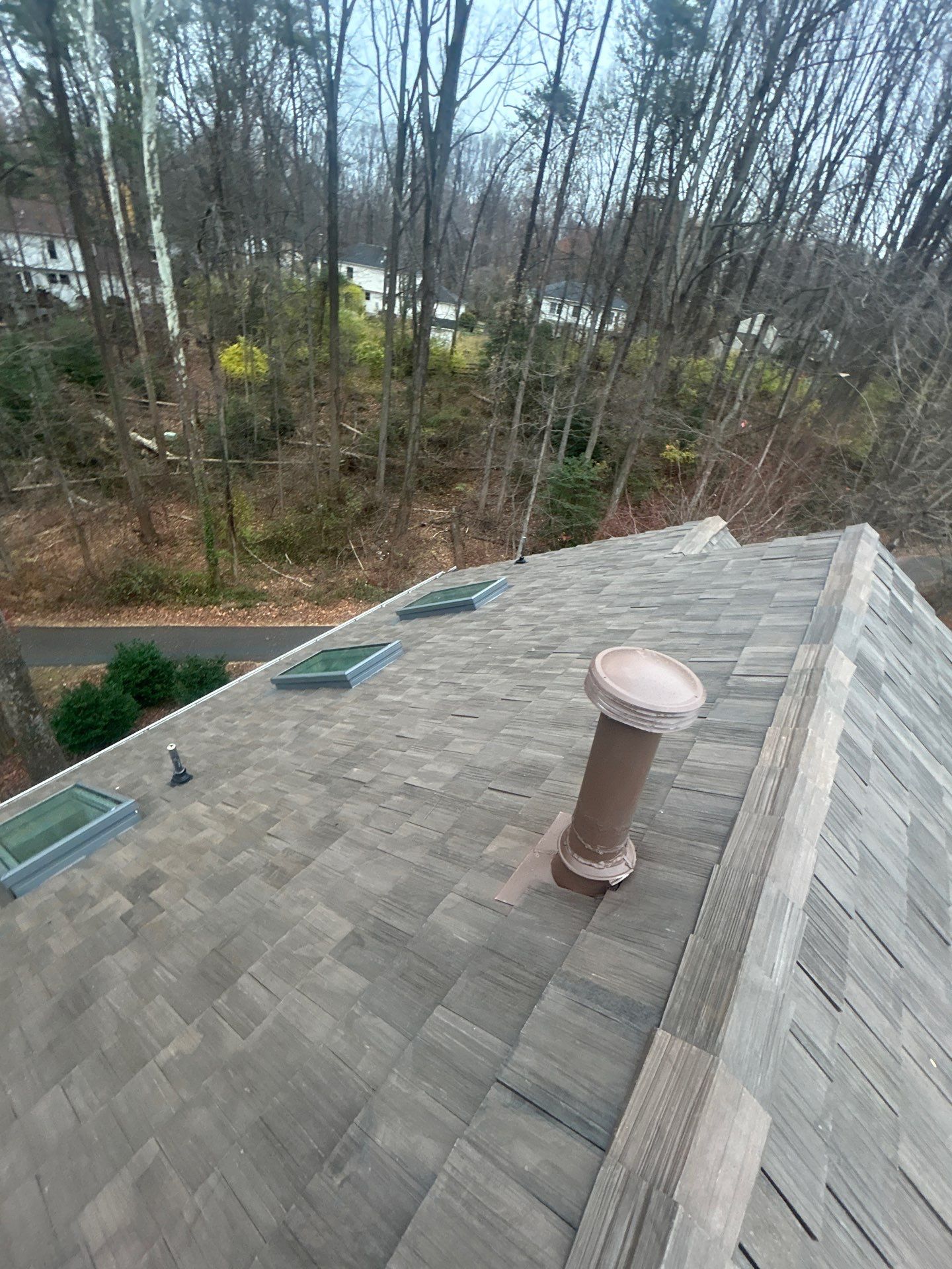 Reston :  Residential Roof Replacement with Brava Synthetic Cedar Shake Class C Natural  by RM Banning, Inc.
