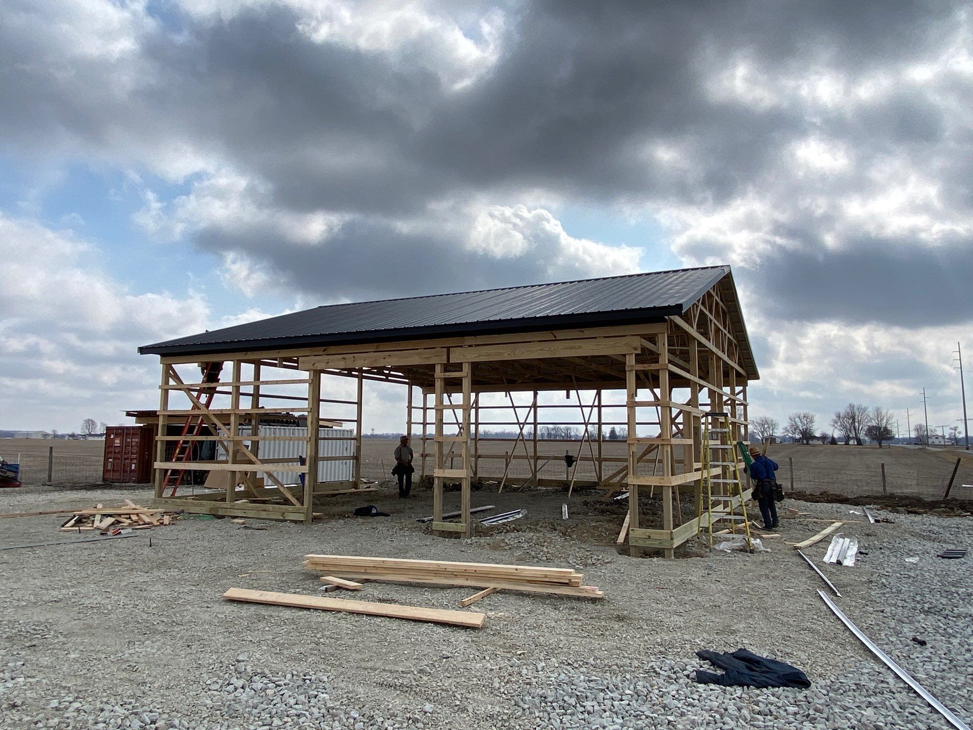 40'x40'x12' Garage by The Barn Builders 
