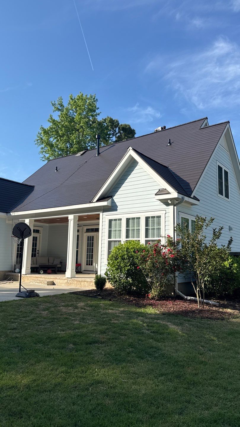 Roof replacement using GAF TimberSteel by American Home Contractors