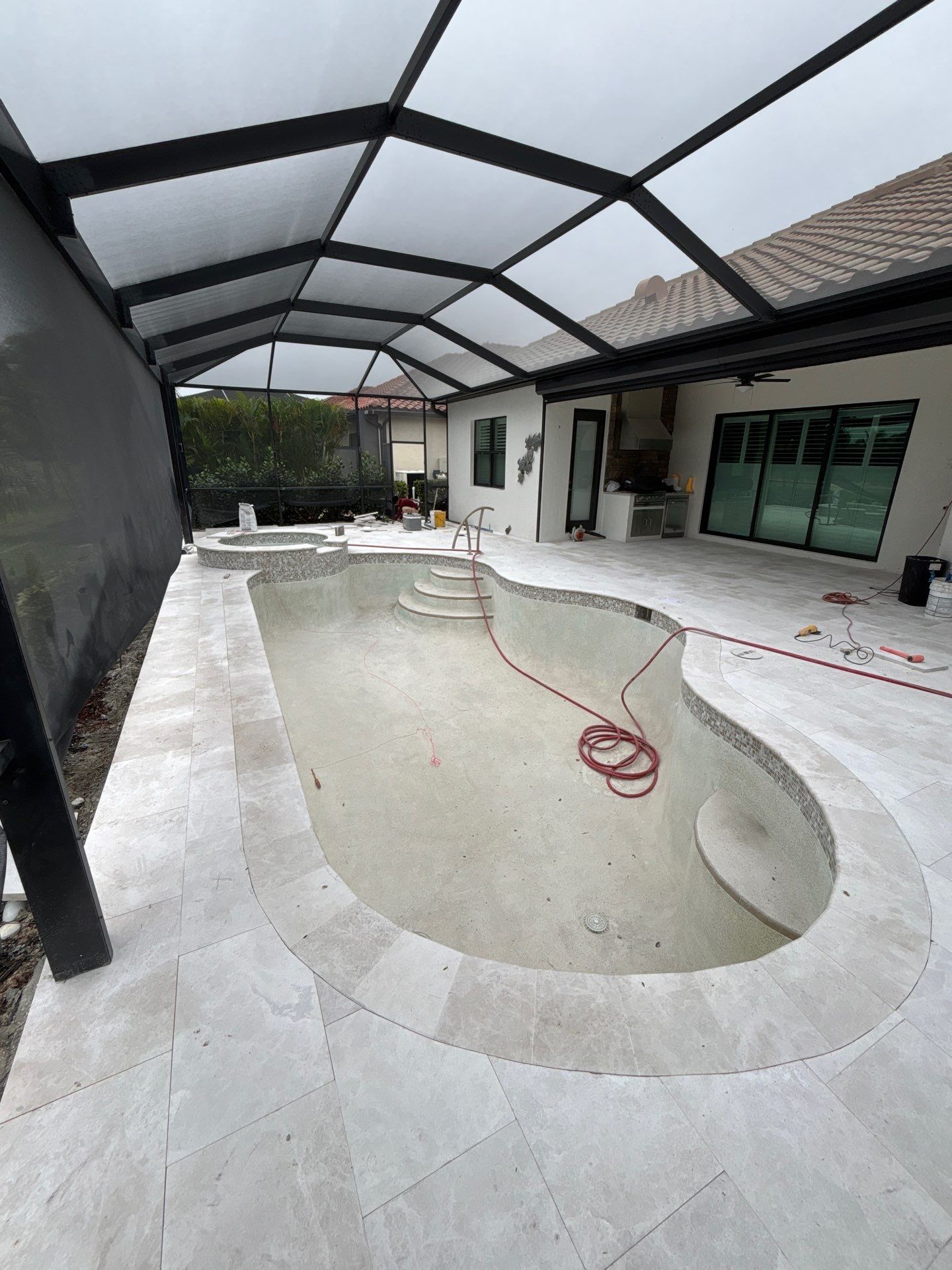 Pool Deck Renovation | Pool Coping | Waterline Tile | Bonita National Golf & Country Club` by Old Town Pavers Llc