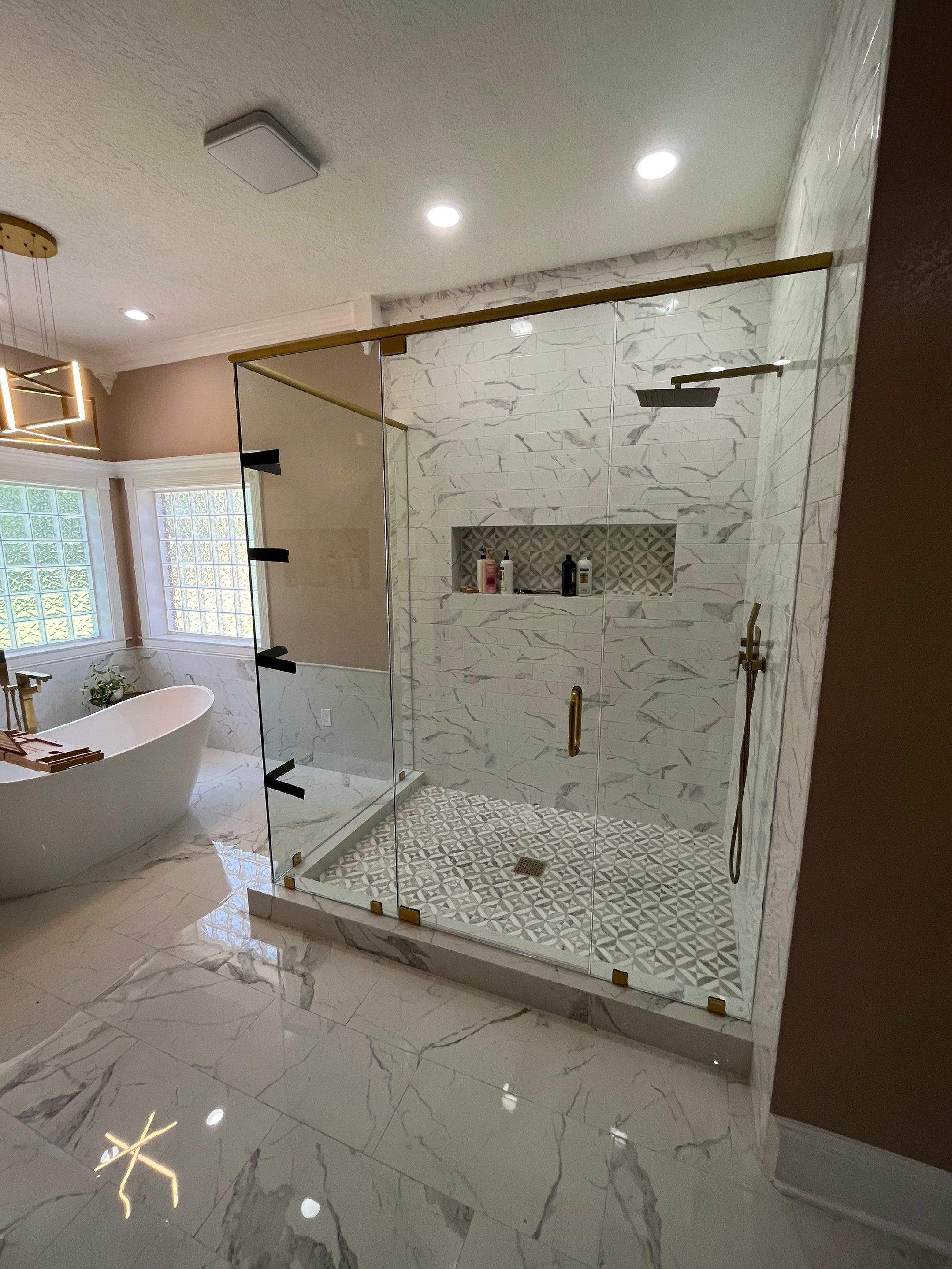 Shower Pictures by Custom Glass Service