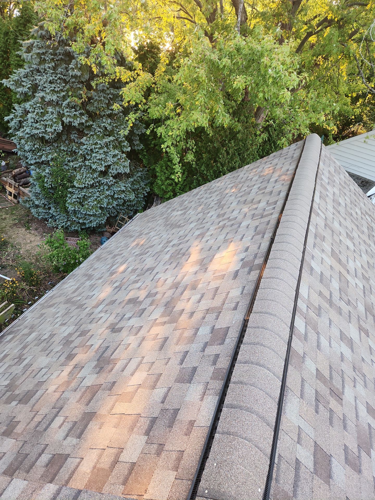 Residential Roof Replacement using Owens Corning Duration Driftwood by Absolute Roofing and Construction