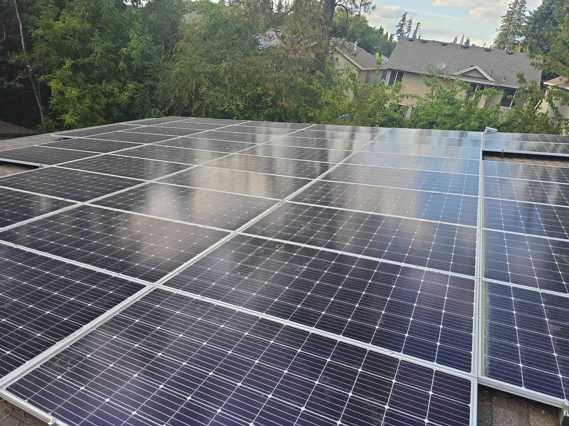 New Metal Roof and replace solar panels by Hawthorne General Construction