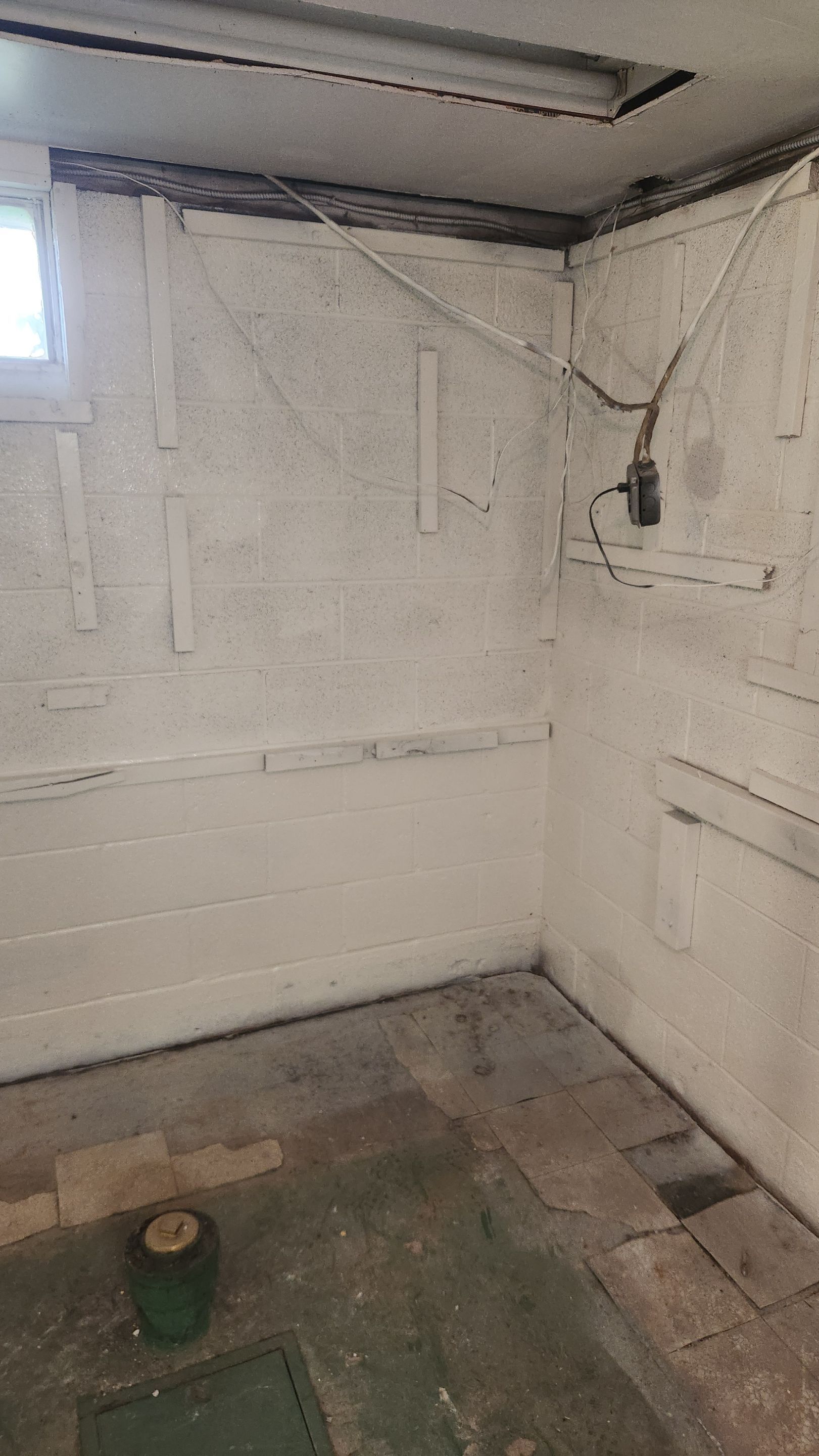 Interior French Drain & Mold Remediation Project in Manville, New Jersey by Pure Service Pro, LLC 