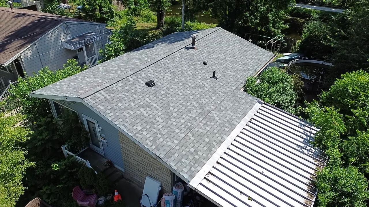 Atlas Pinnacle, Color, Coastal Granite, Drip Edge, Color, White by Eagle Eye Roofing
