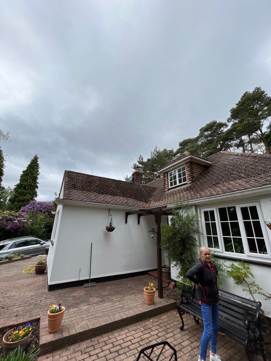 Roof Clean  - Moss Removal - Gutter Clean using Honda 15lpm Low Pressure Washing Machine by Ges Exterior Cleaning ltd