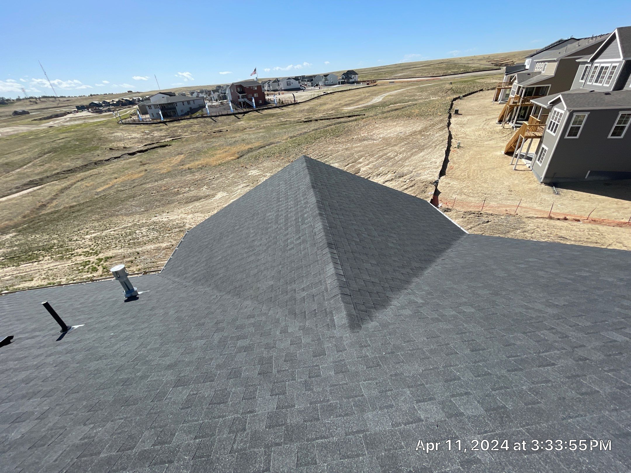 Residential Roofing Installation using Atlas Pinnacle Impact Black Shadow by Blue Peaks Roofing LLC 