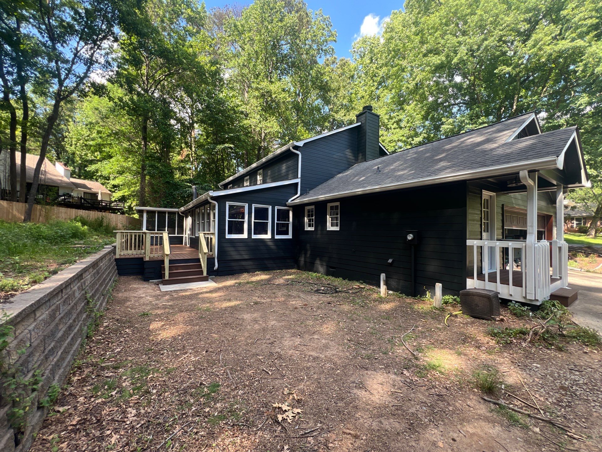 Custom Deck Construction and Exterior Painting Transformation in Kennesaw by Swift Home Renovations
