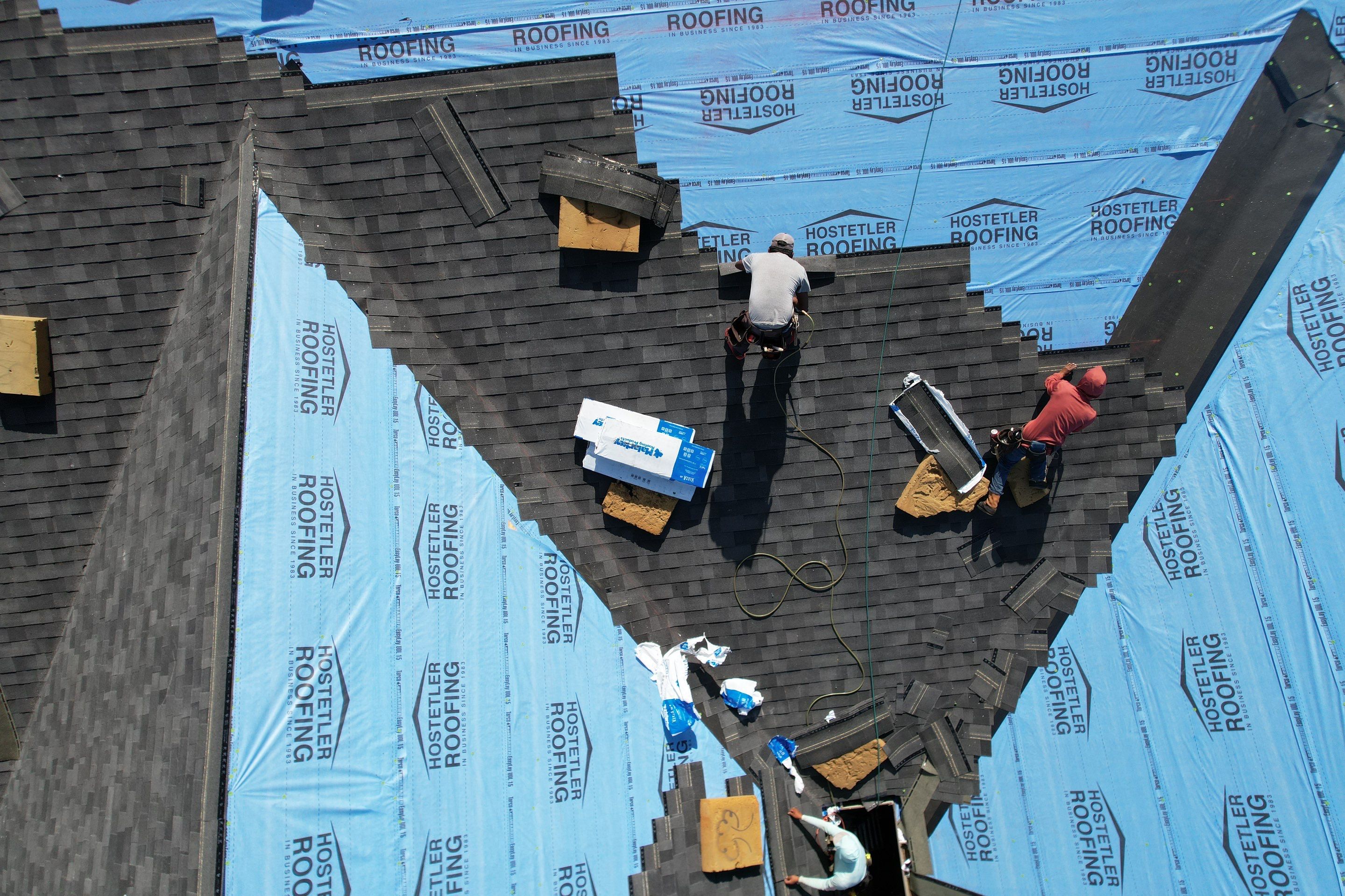 Residential Shingle Reroof using Malarkey Vista by Hostetler Roofing