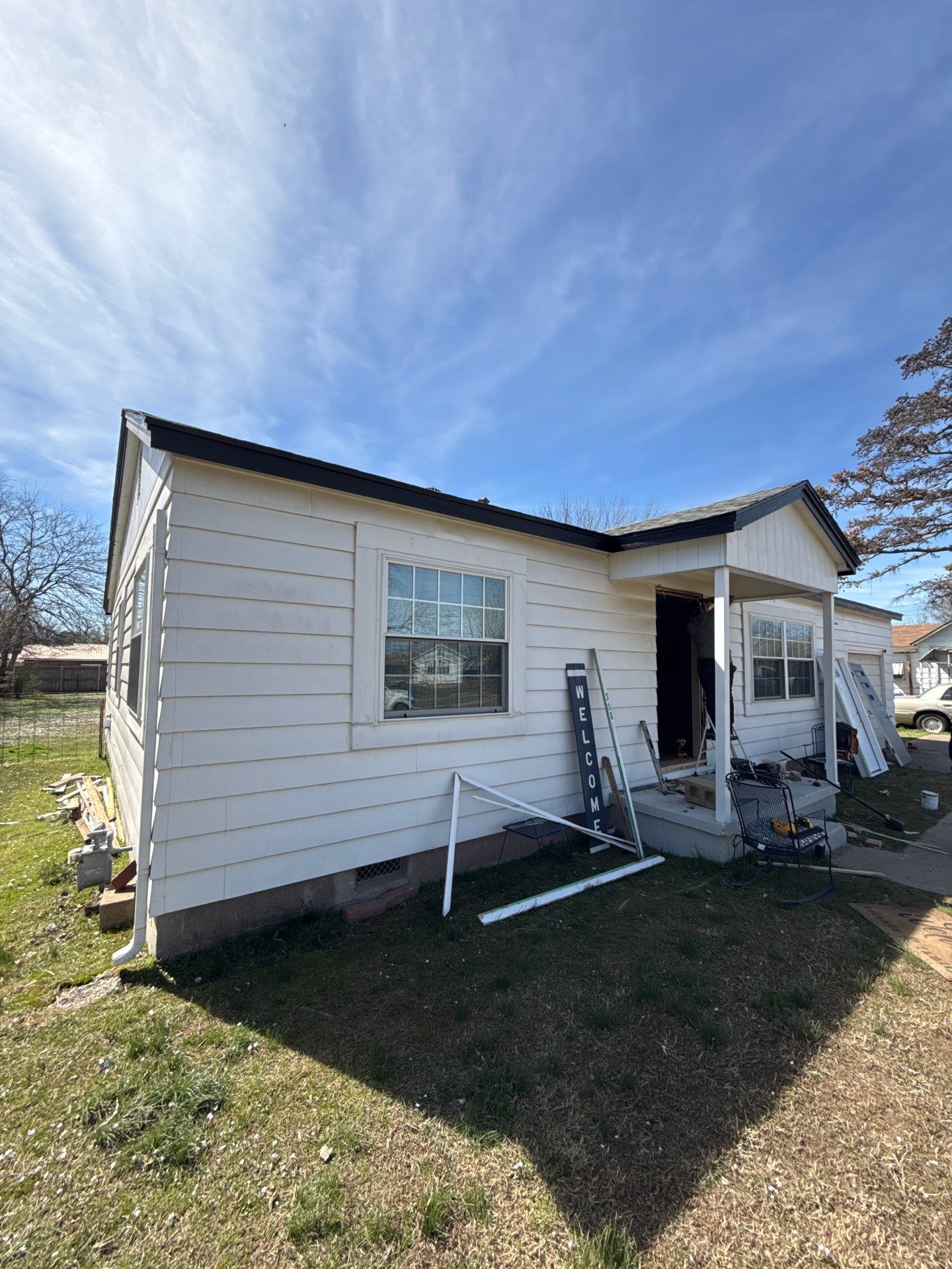 Storm damage restoration project by In & Out Construction & Remodeling, LLC