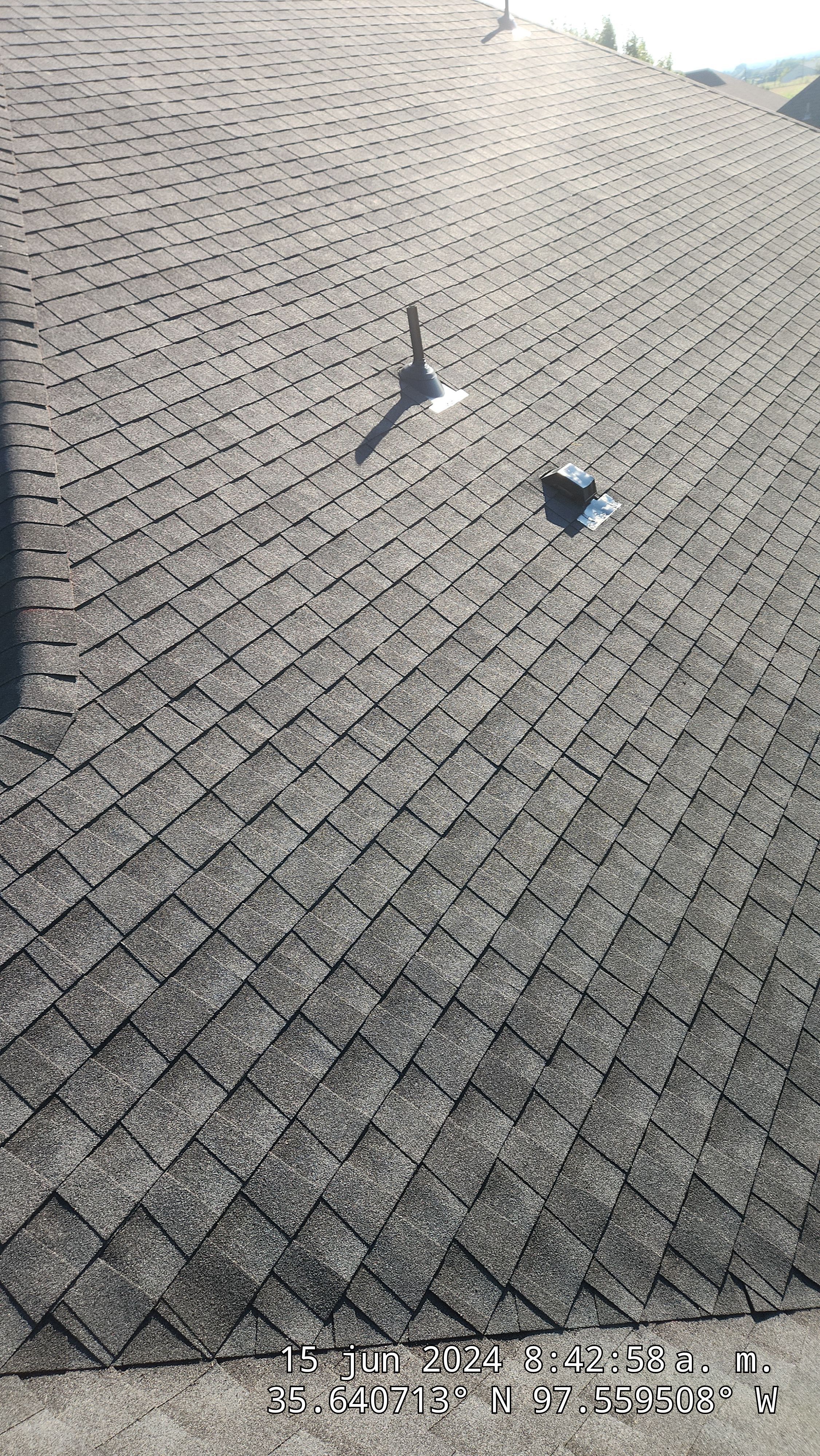 Reroof using GAF HDZ in Charcoal by Castillo Roofing