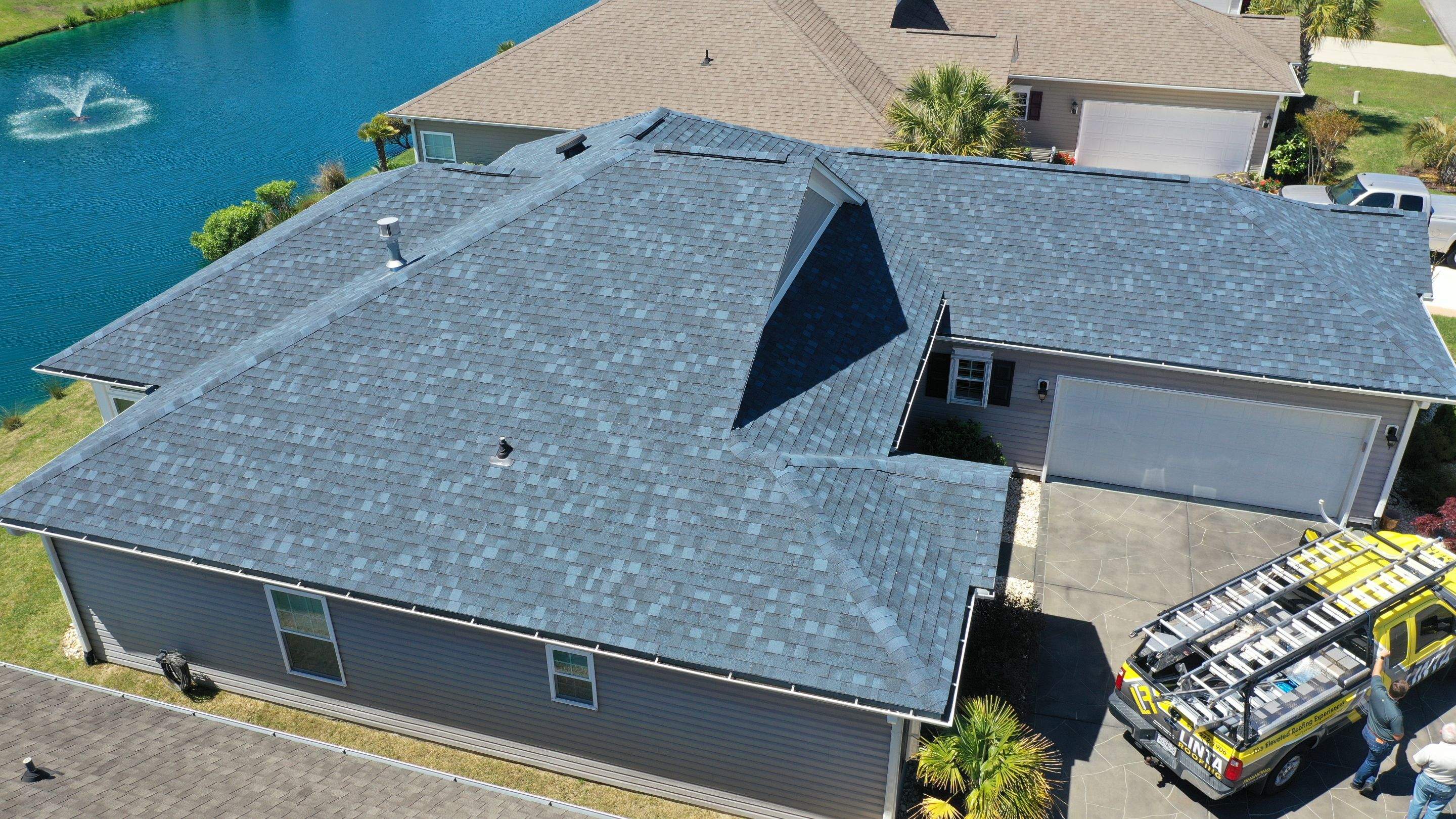 IKO Dynasty- Atlantic Blue by Linta Roofing