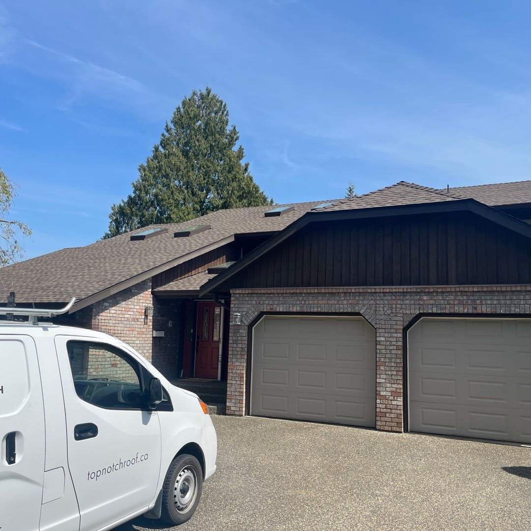 Residential Re-Roof using Timberline HDZ Barkwood by Top Notch Roofing Inc