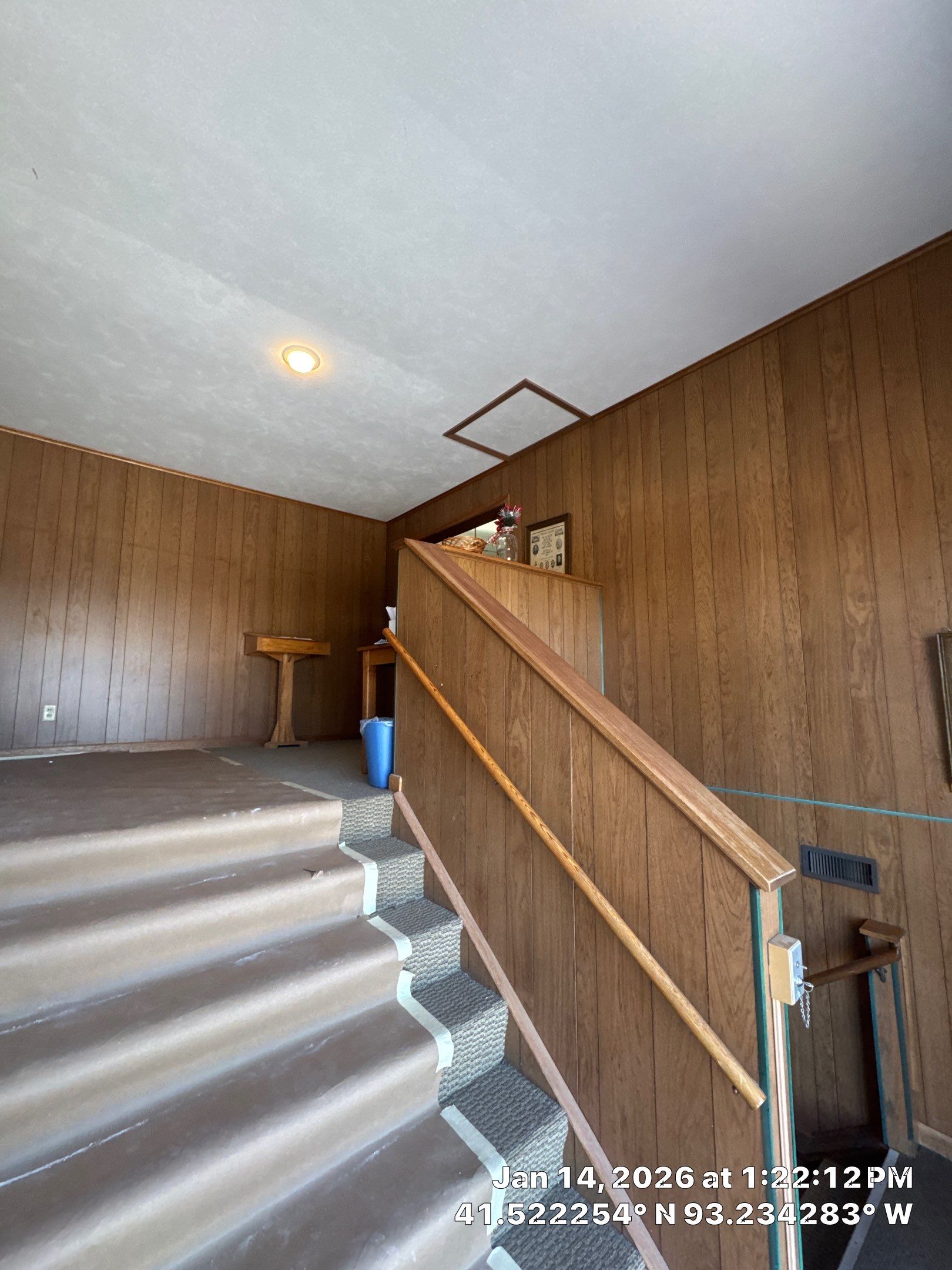 Interior Stairwell Transformation – Before & After by Midwest Paint LLC
