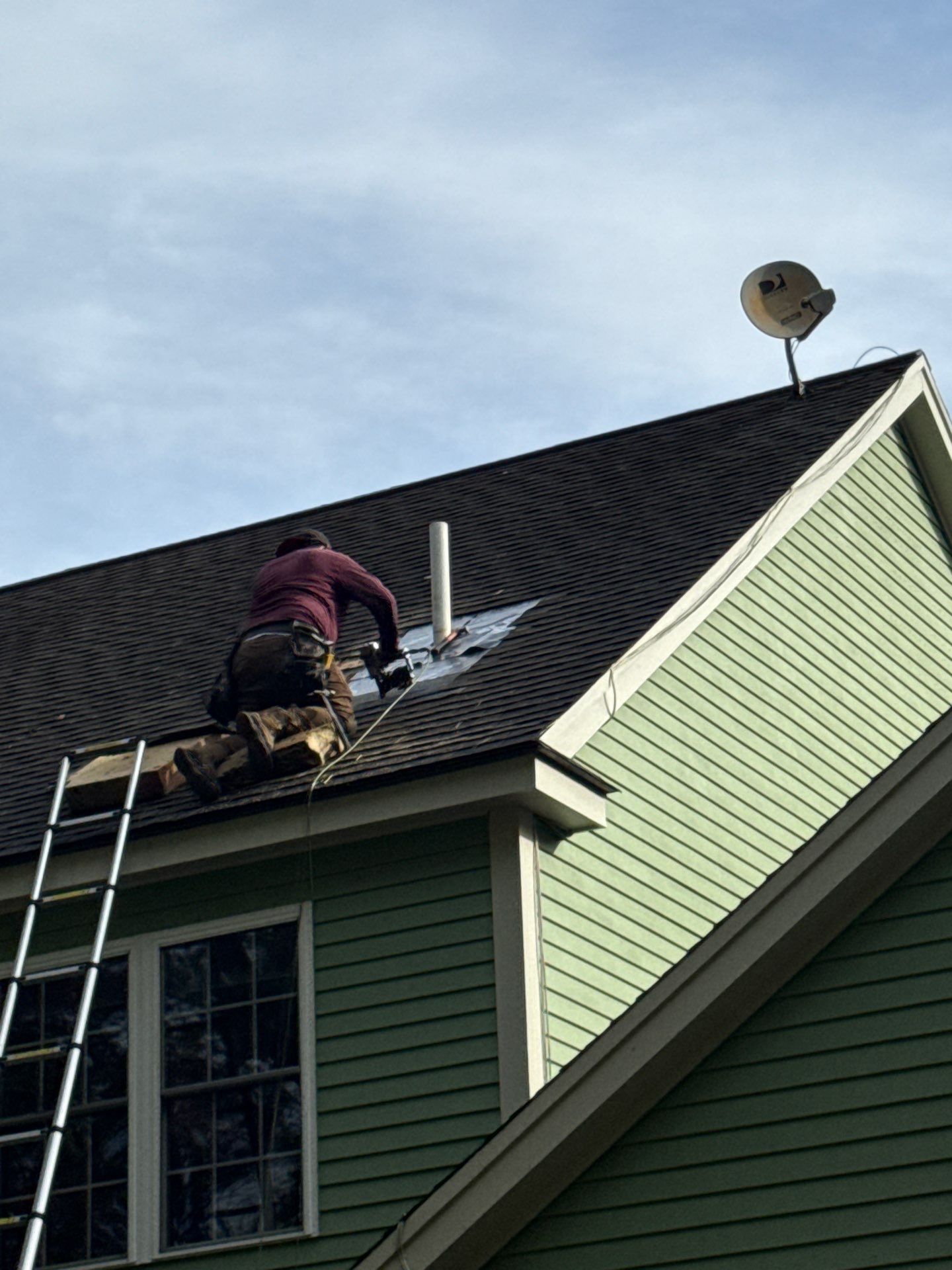 Pipe Boot Leak Repair & Gutter Replacement | Littleton, MA by Mighty Dog Roofing of Greater Middlesex County