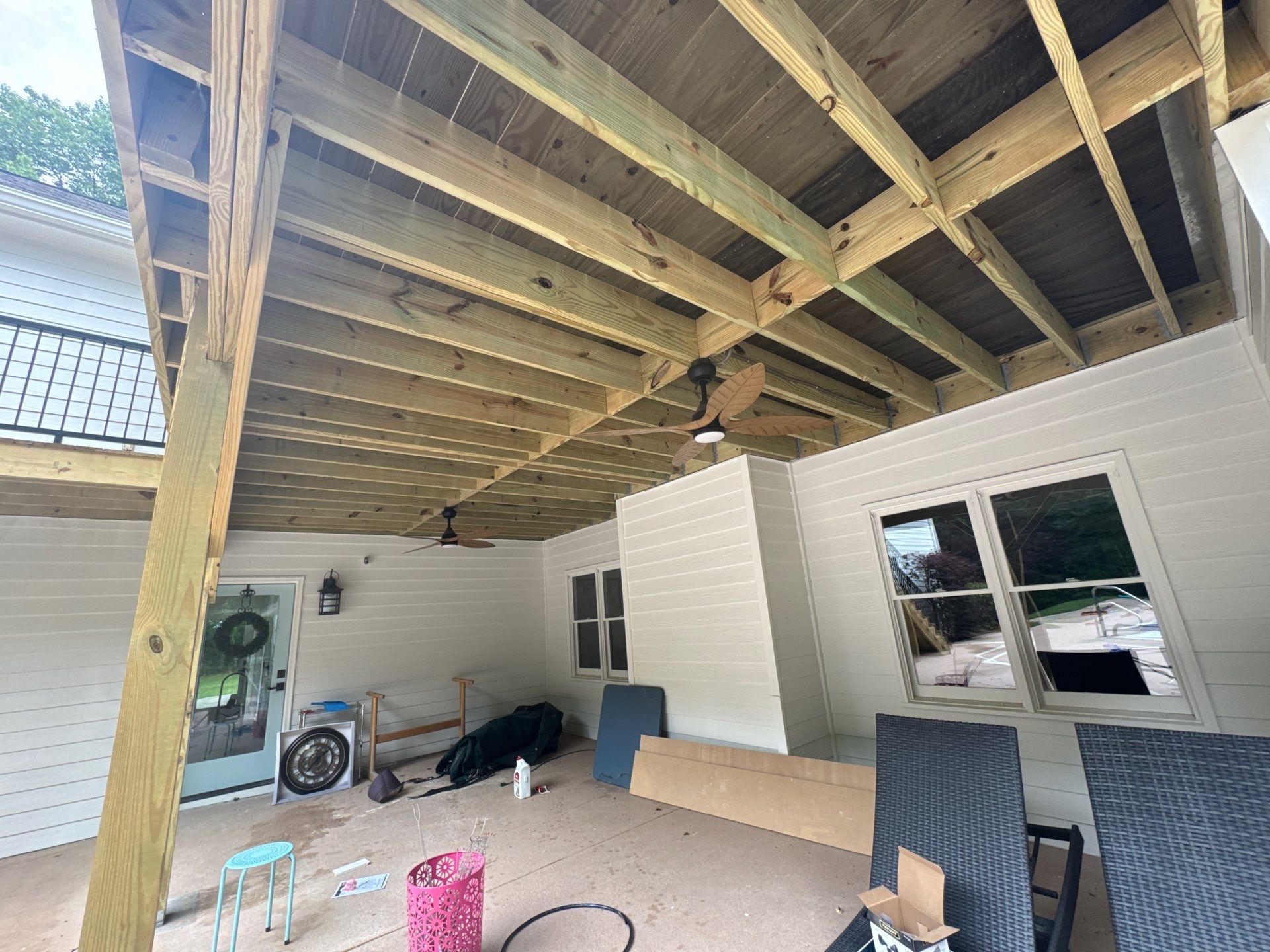 Elevated Deck and Screened-In Porch Replacement in Powder Springs by Swift Home Renovations