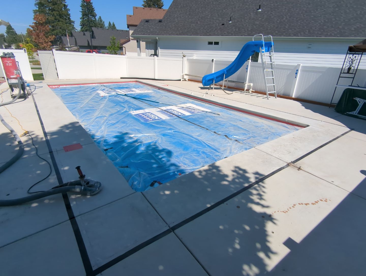 Pool Deck Transformation using Orbit & Patio in Slate Hybrid by Croc Coatings, LLC