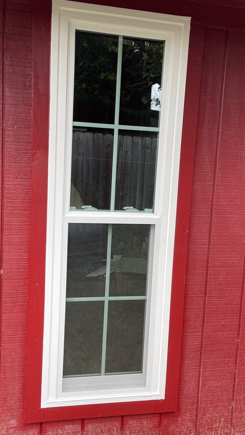 Black and white and red all over by Bayfront Roofing and Construction