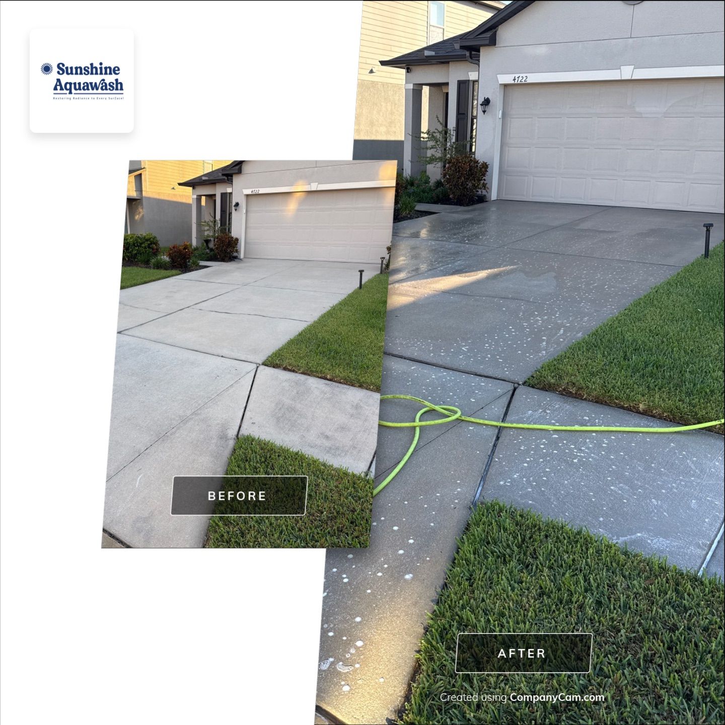 Concrete Driveway, Sidewalk, Street Curbing, and Entryway Cleaning in Willow Walk Community, Palmetto, FL by Sunshine AquaWash