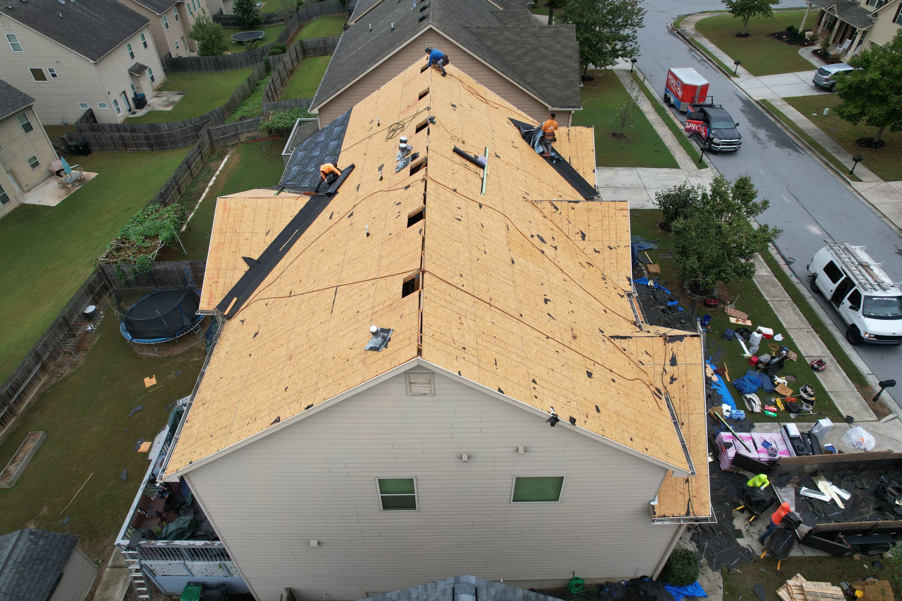 Residential Roofing Installation using Owens Corning by Inspector Roofing and Restoration