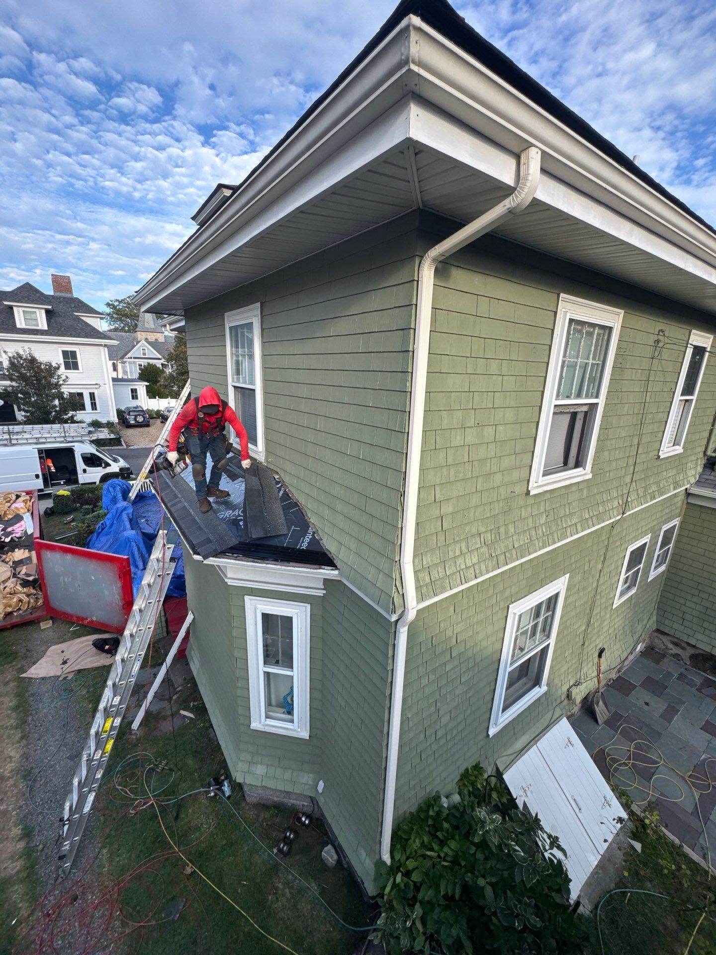Full Asphalt Shingle Roof Replacement & EPDM Roof Inspection by Mighty Dog Roofing of Greater Middlesex County