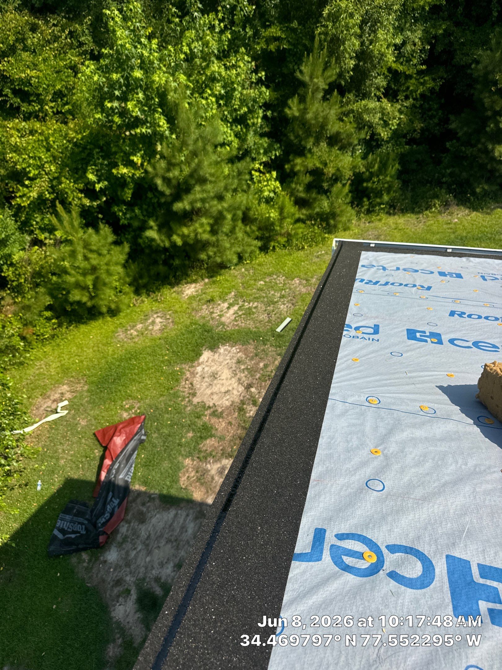 Complete Residential Roof Replacement Featuring CertainTeed Shingles in Hampstead by North Carolina Roofs