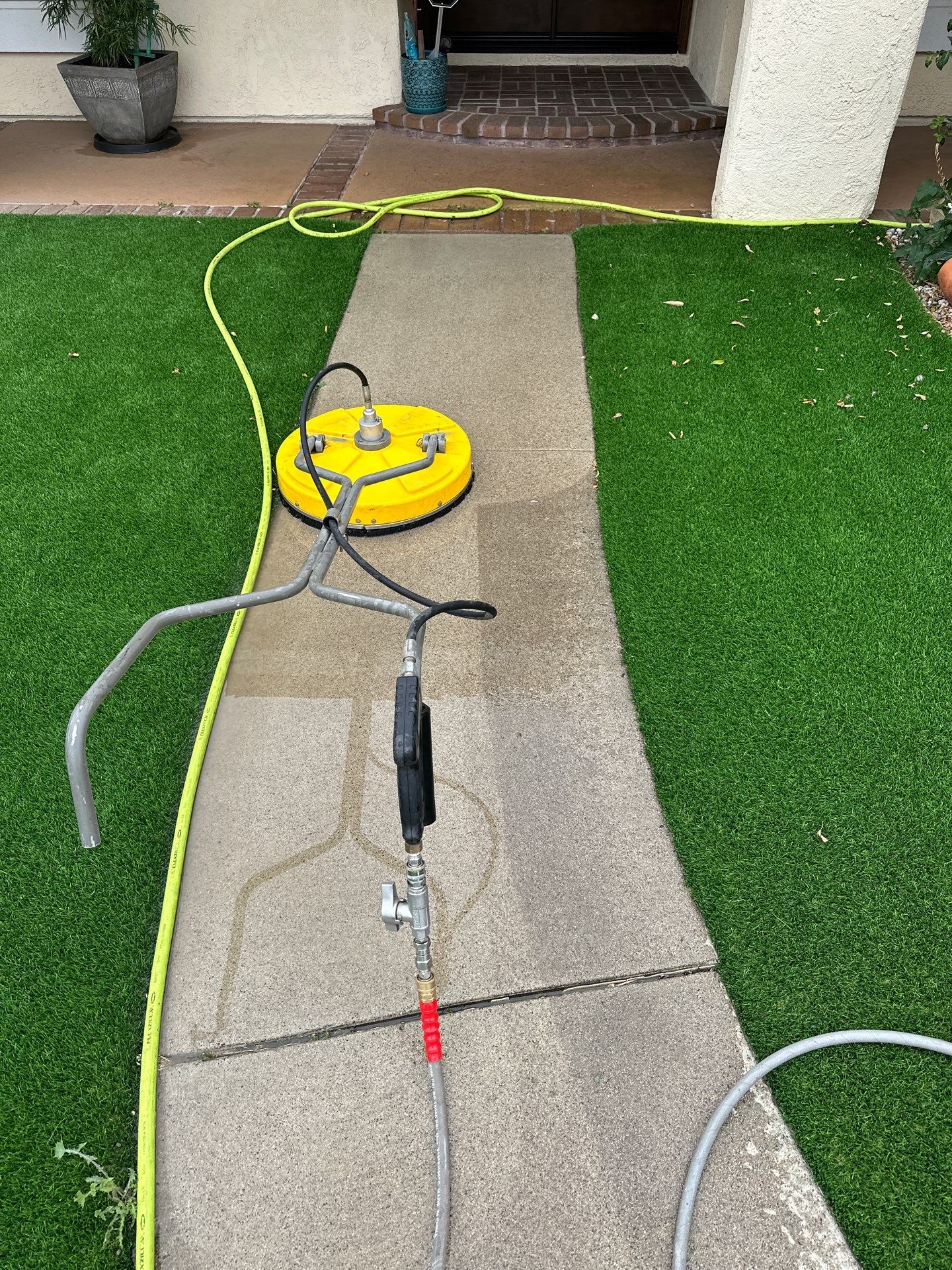 Orange County driveway restoration pressure washing by Property Cleaning Experts