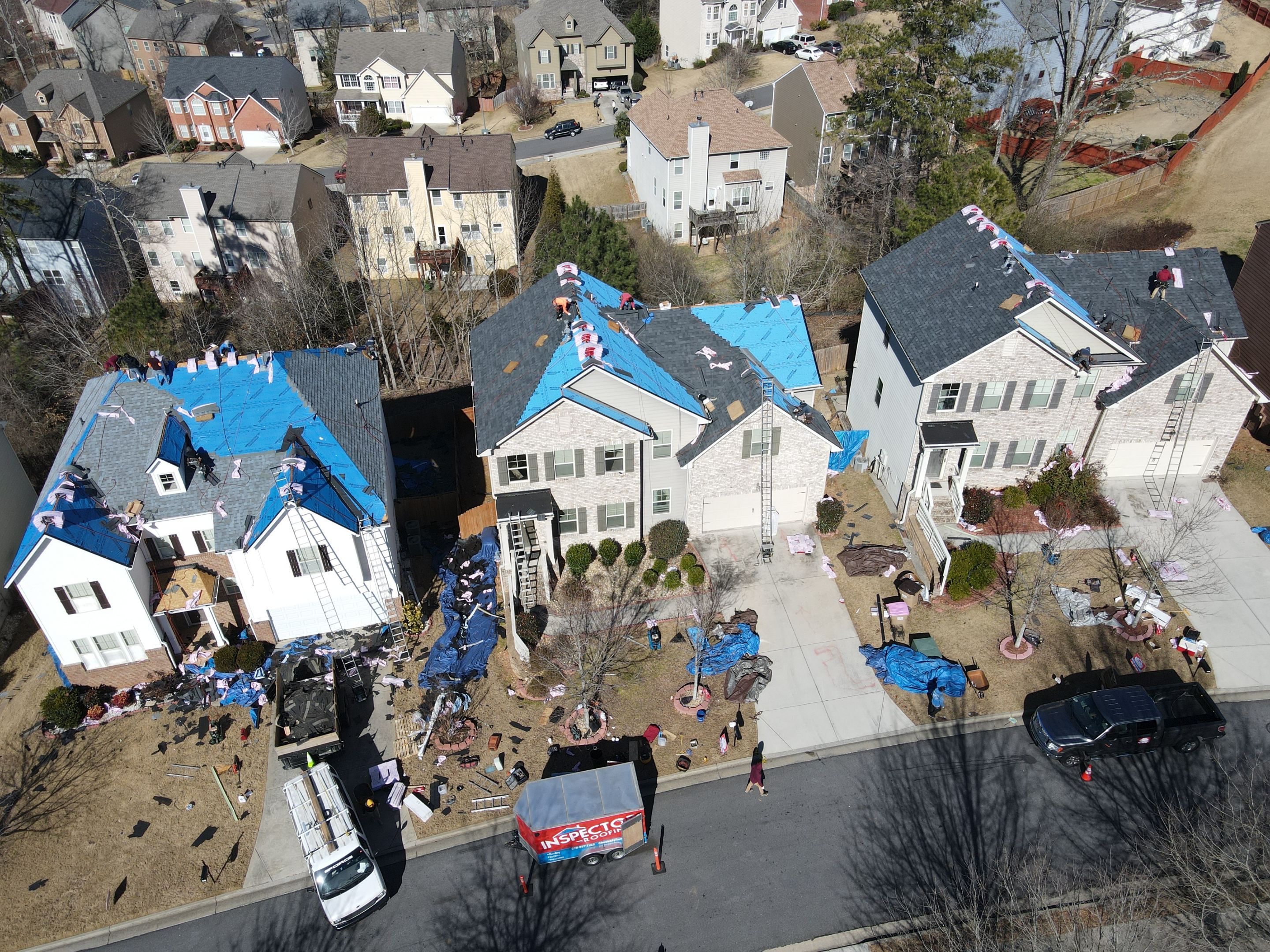 Residential Roofing Installation using Owens Corning by Inspector Roofing and Restoration