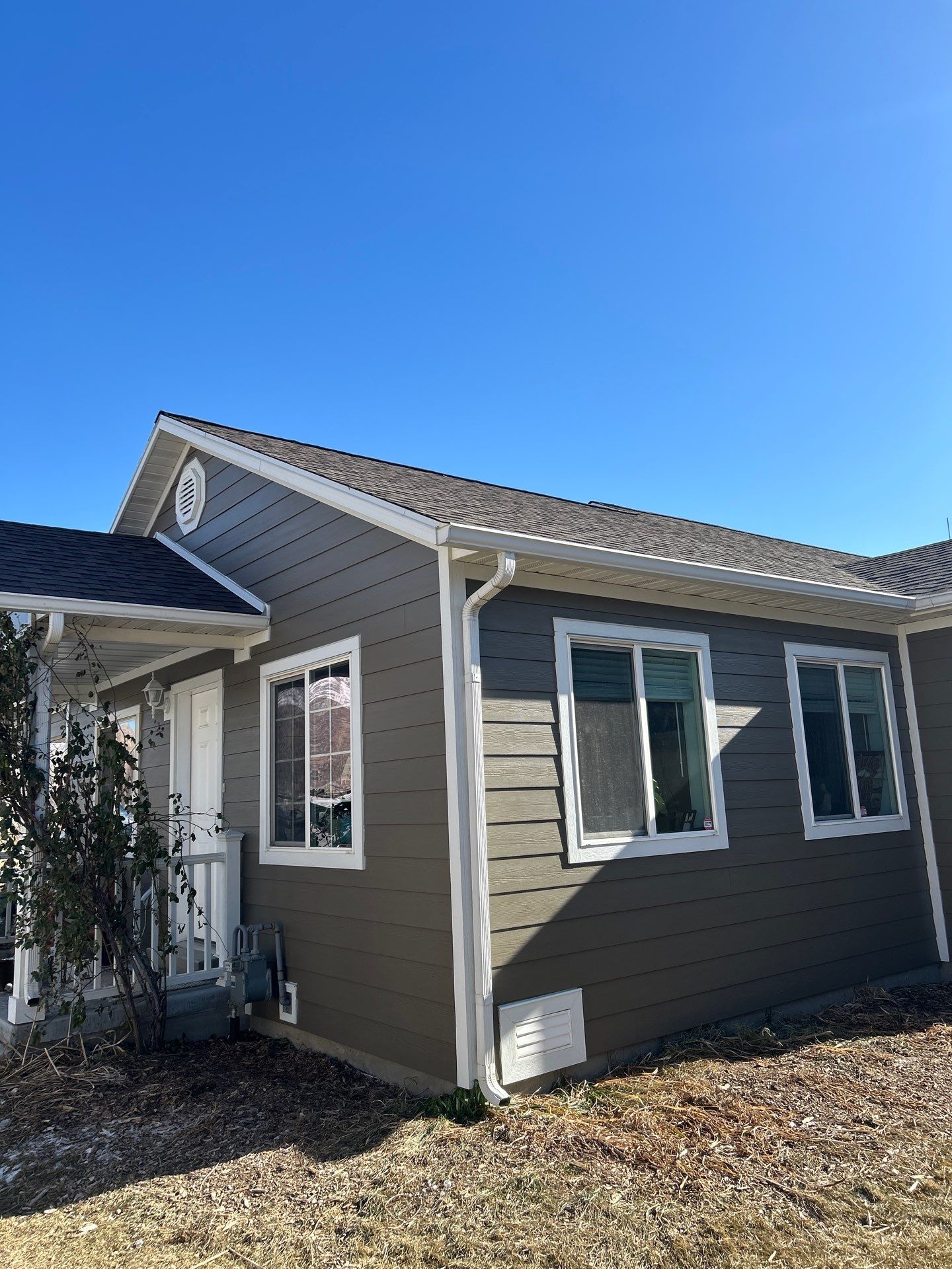 Orem | Complete Fiber Cement Upgrade | Timber Bark & Arctic White by Ideal Siding Utah