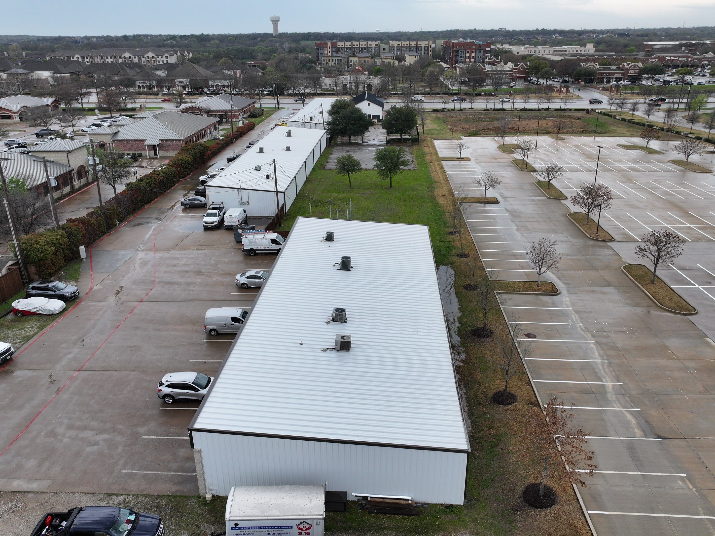 Commercial Roofing Installation using Double lock Mechanical Standing Seam Metal by Becker Roofing and Exteriors