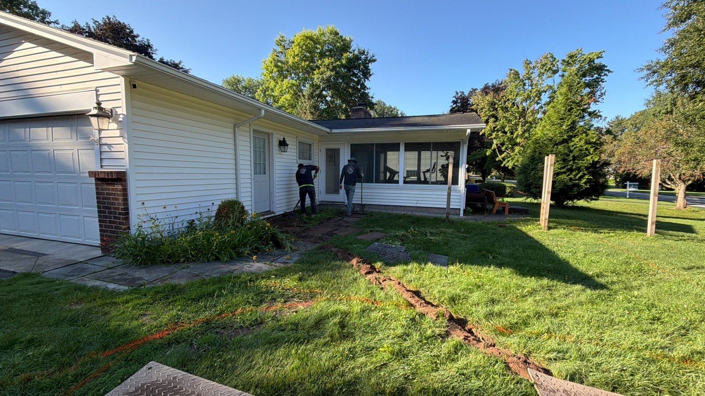 Fairport Oxford Slate Patio by NG Masonry & Construction LLC