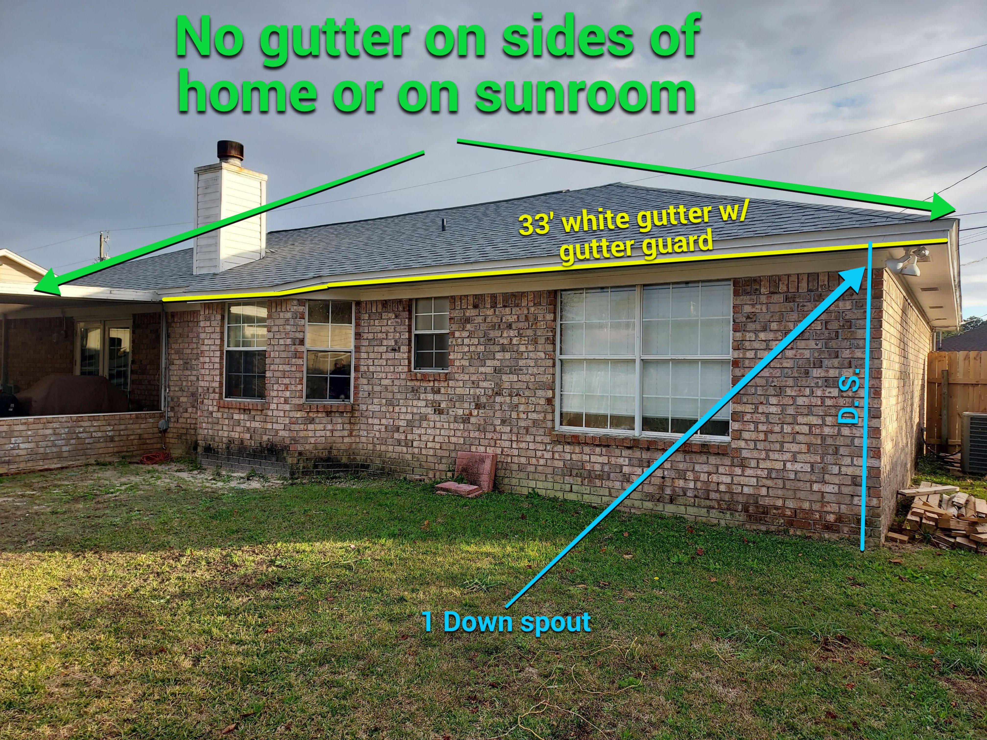 7-Inch Seamless Gutter System Upgrade in Pensacola FL by Gutter Professors