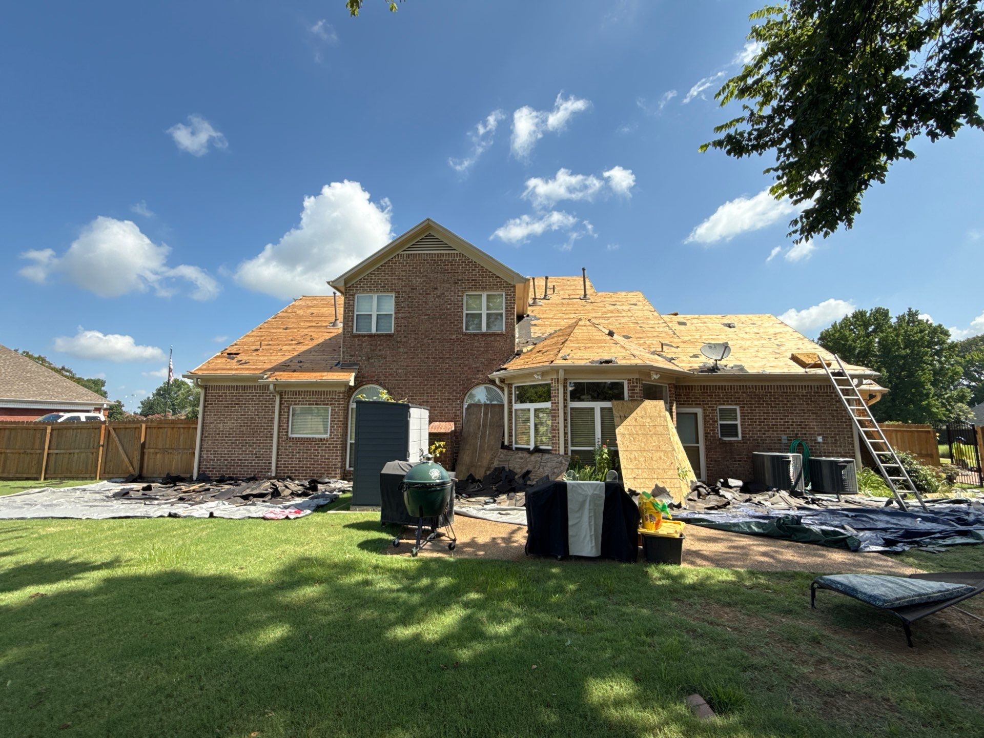 Full Residential Roof Replacement for Southaven Brick Colonial Home by Revival Roofing Services
