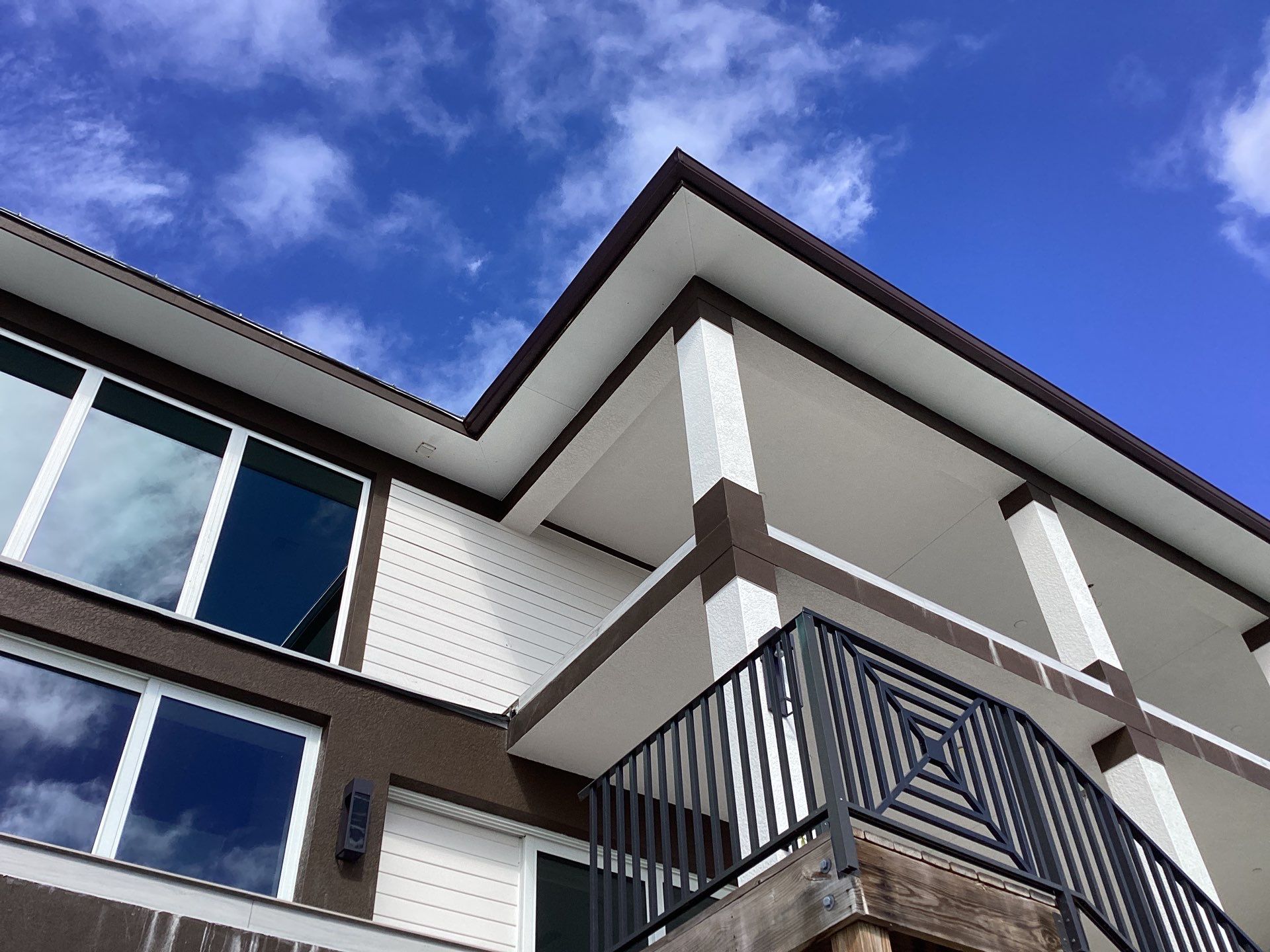 Brown Gutter Installation in Sanibel FL by Gutter Professors