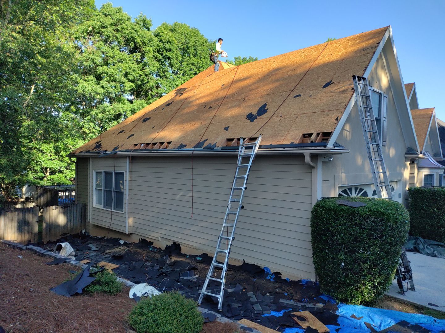 Residential Roof Replacement using Owens Corning Estate Gray by Inspector Roofing and Restoration