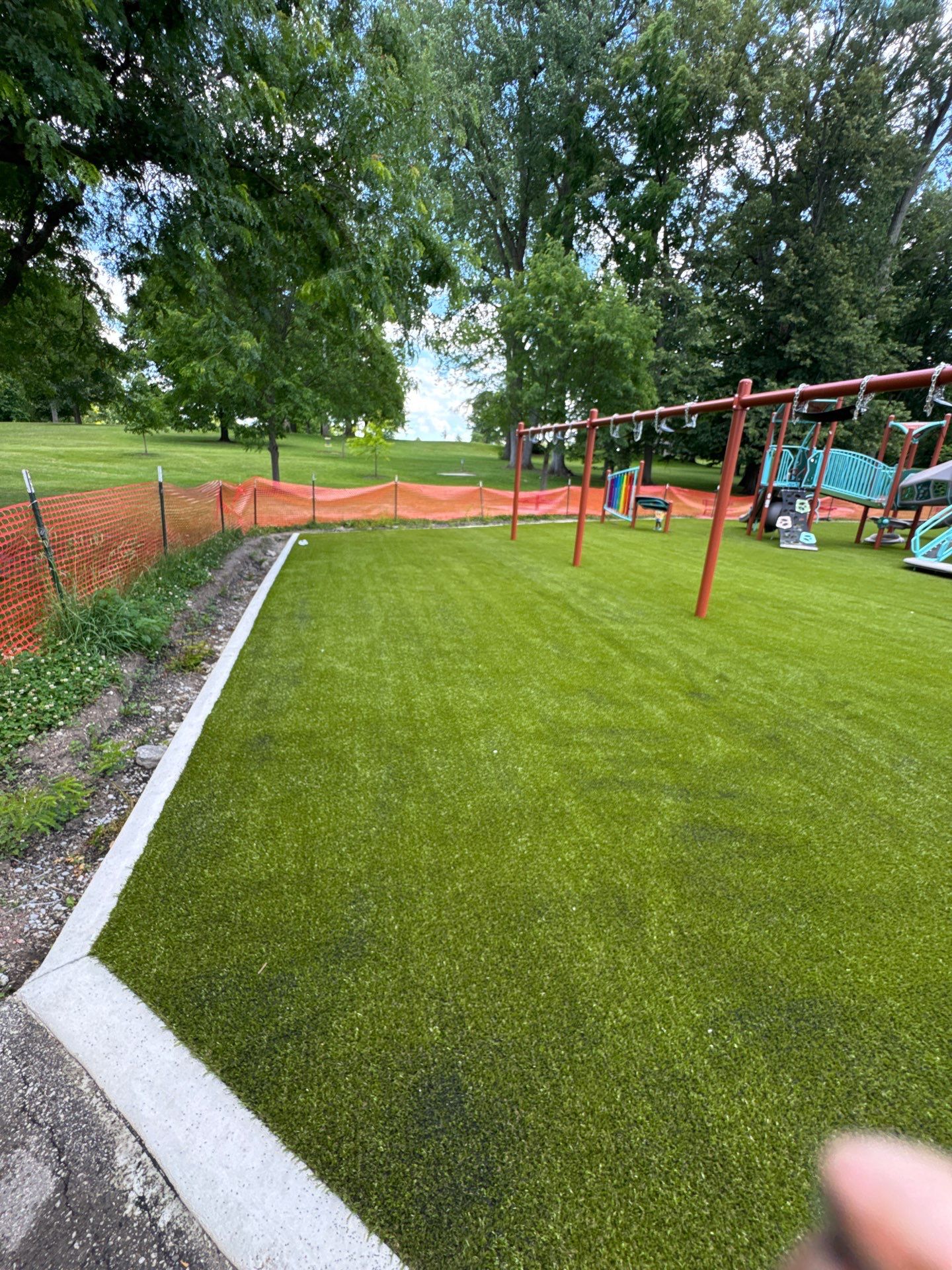 Playground Grass at Schoaff Park by ForeverLawn NEIN/INDY
