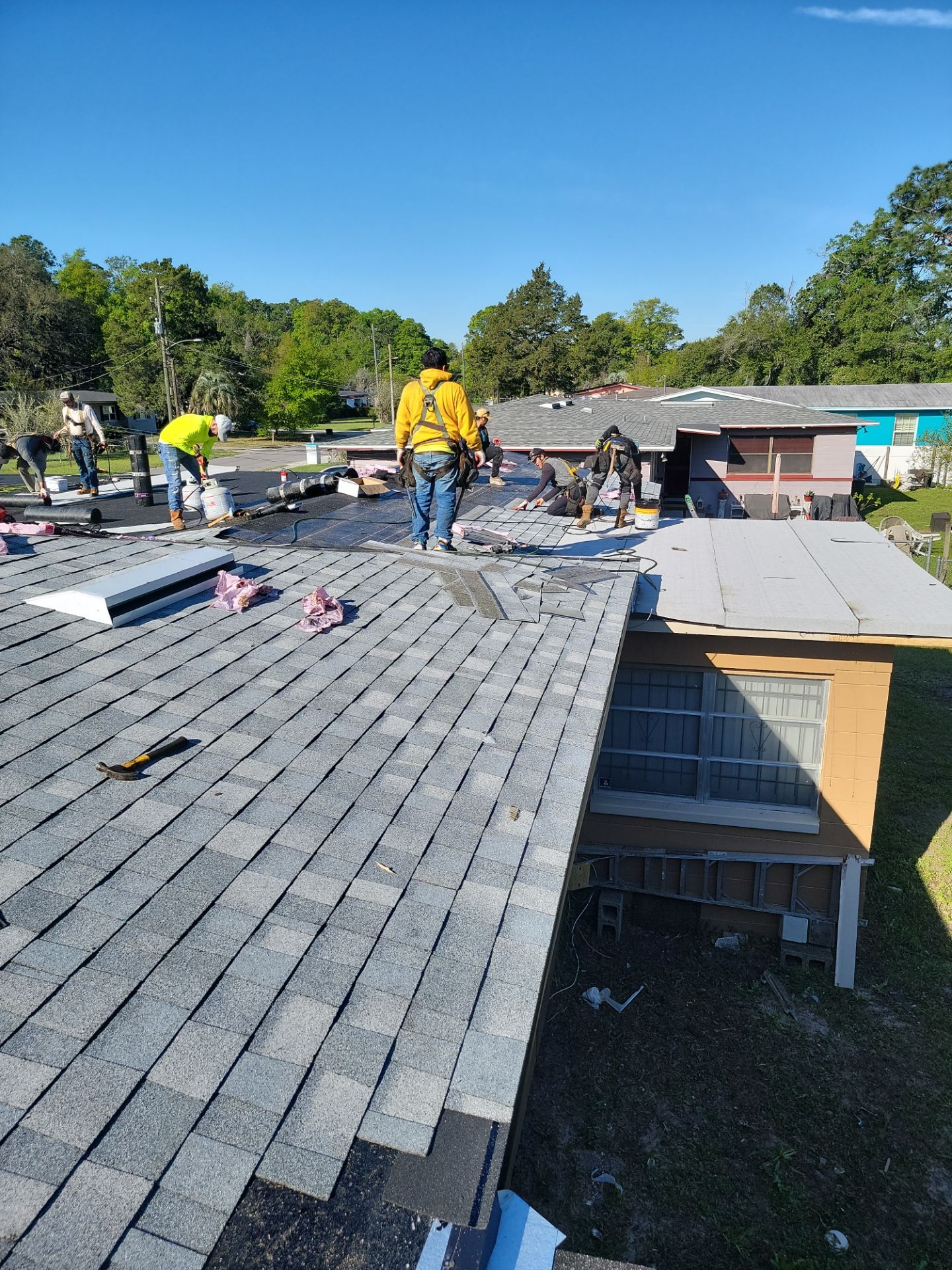 Residential Roofing Installation using Owens Corning TruDefinition Duration Shingles by Galaxy Builders, Inc.