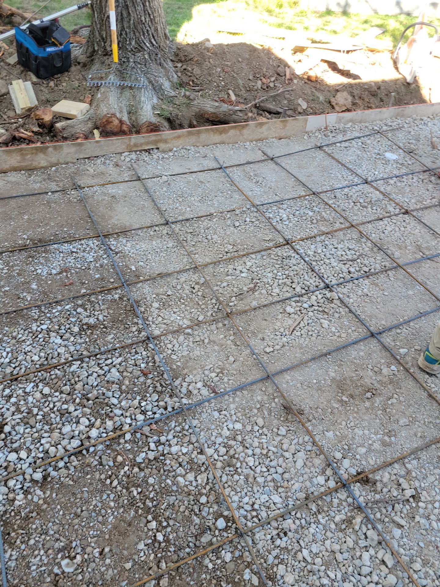 Concrete Driveway and Fence by Clays Services Inc