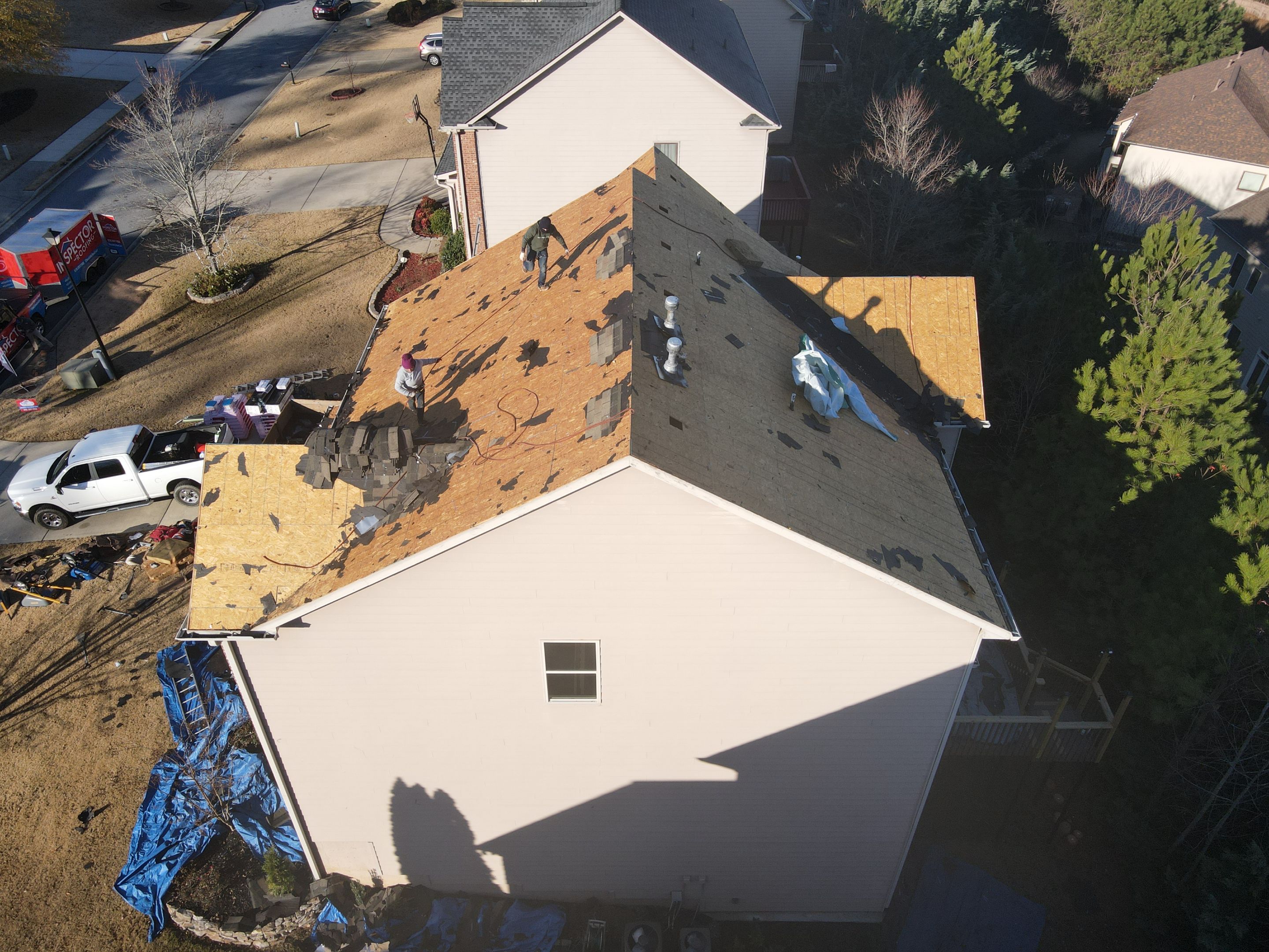 Residential Roofing Installation using Owens Corning by Inspector Roofing and Restoration