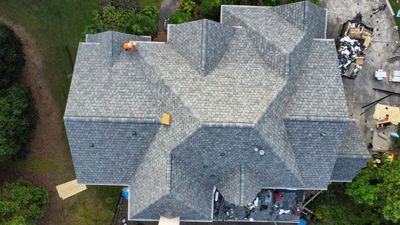 Residential Roofing Repair using CertainTeed BELMONT Colonial Slate